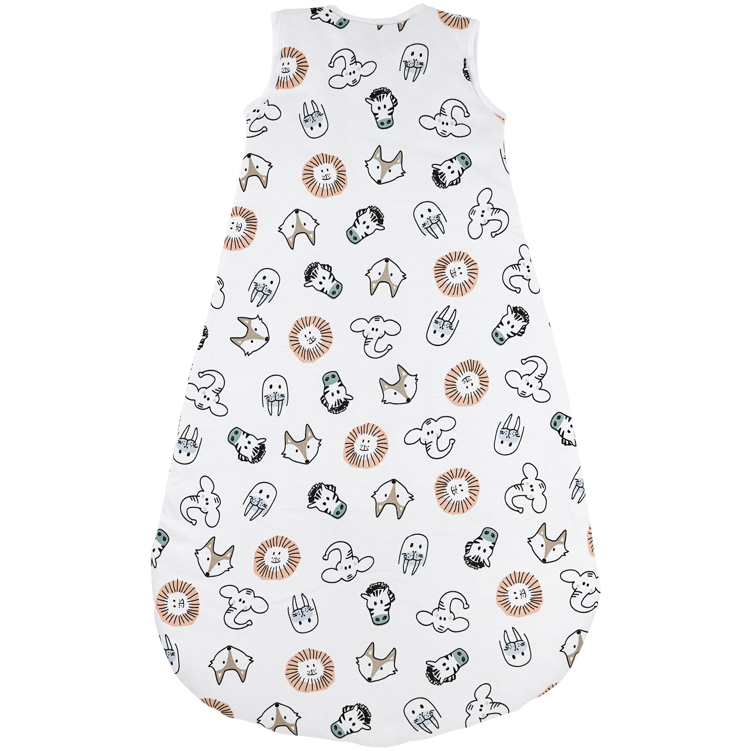 Sleeping bag round lined interlock jersey