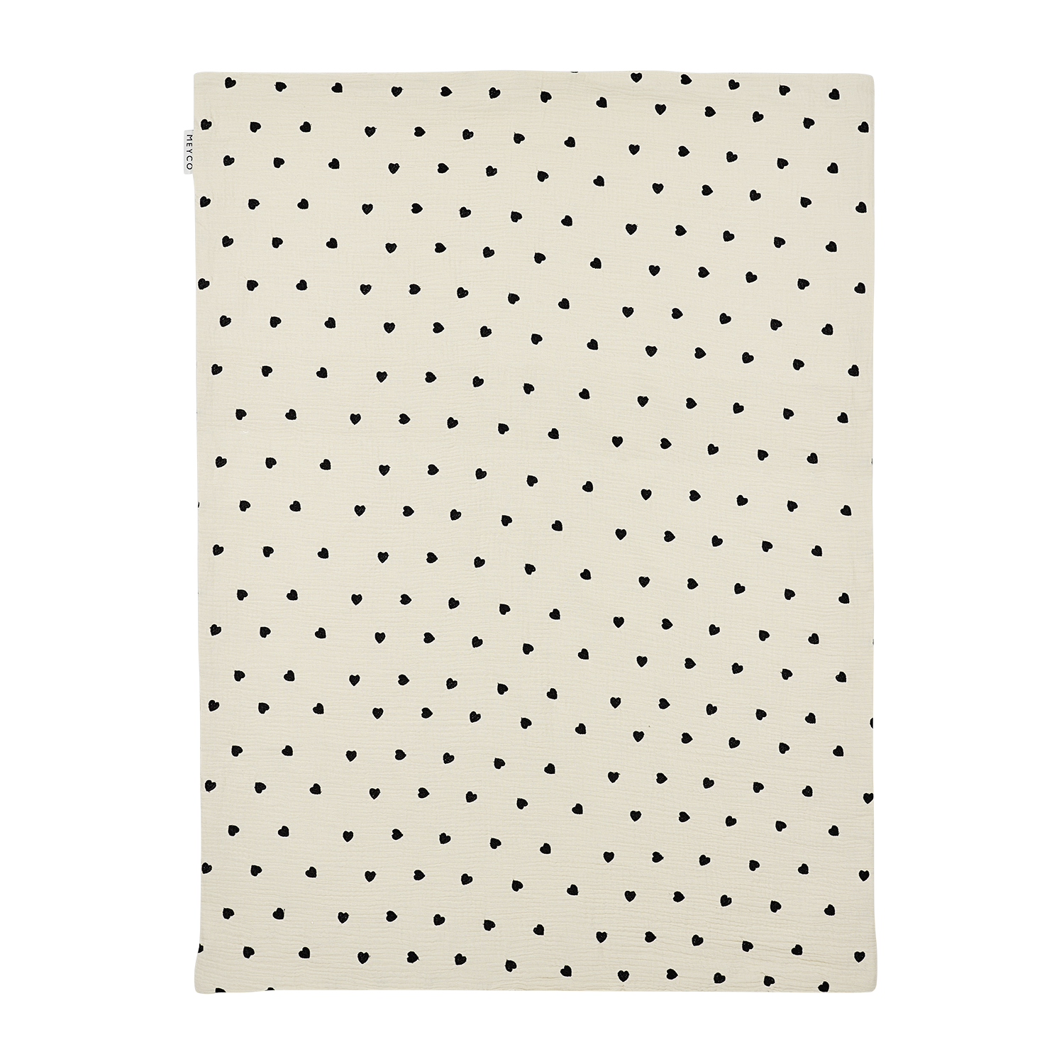 Blanket pre-washed muslin embroidered with terry