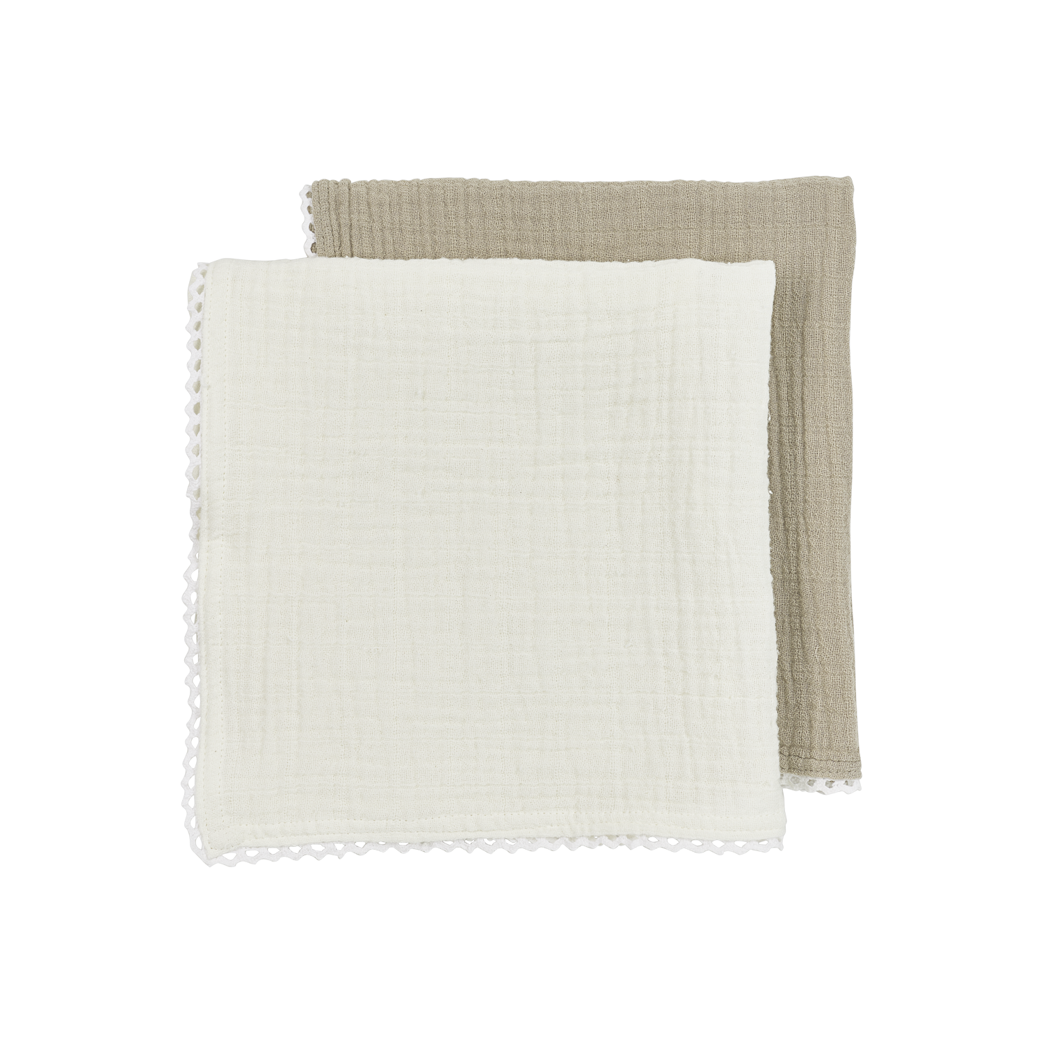 Muslin cloths pre-washed Lace