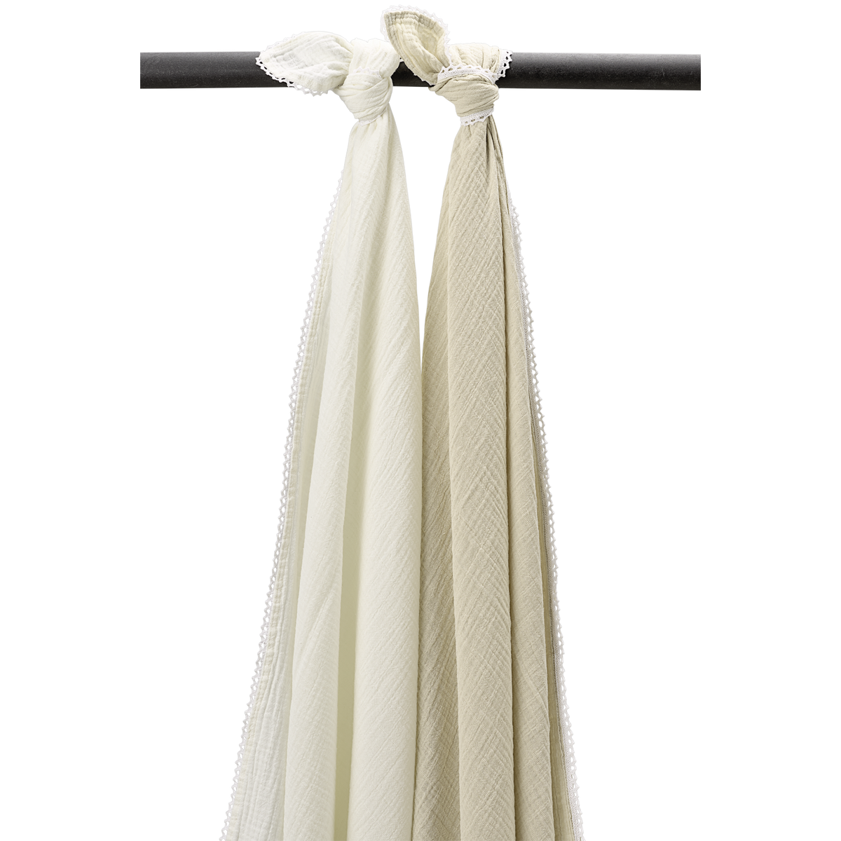 Muslin cloths pre-washed Lace - Natural/Soft Sand