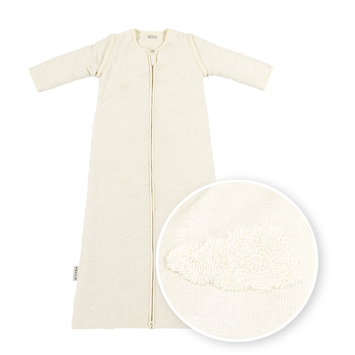 schlafsack 110 mit ärmeln Schlafsack mit abnehmbaren Ärmeln jacquard frottee