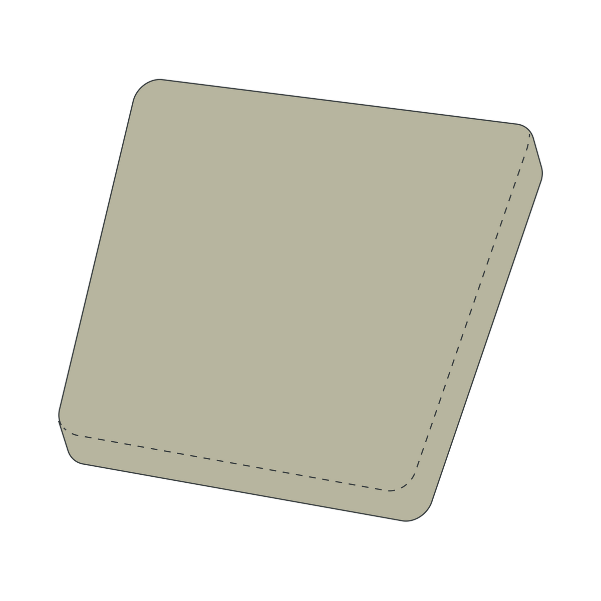 Wickelauflagenbezug pre-washed musselin - Soft Olive