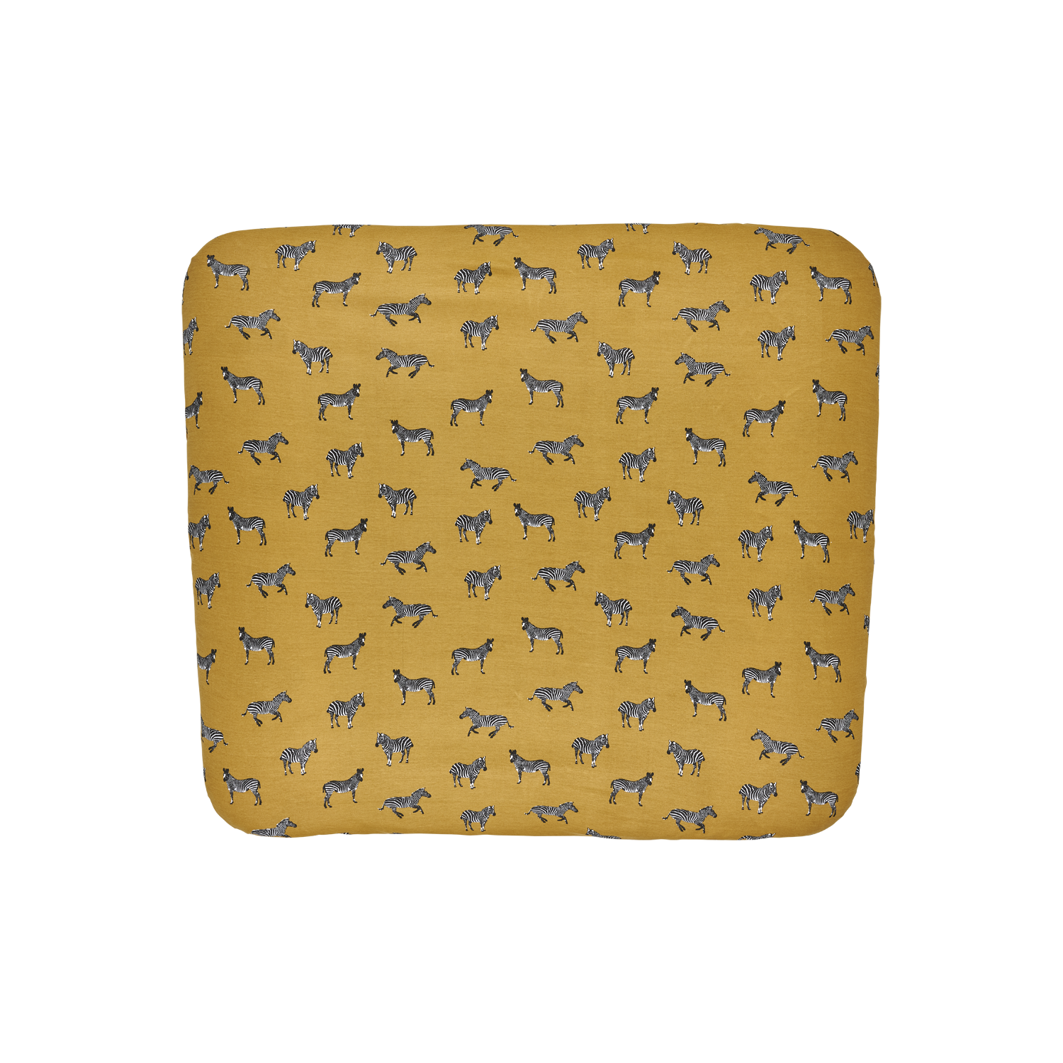Aankleedkussenhoes interlock jersey - Zebra Animal Honey Gold