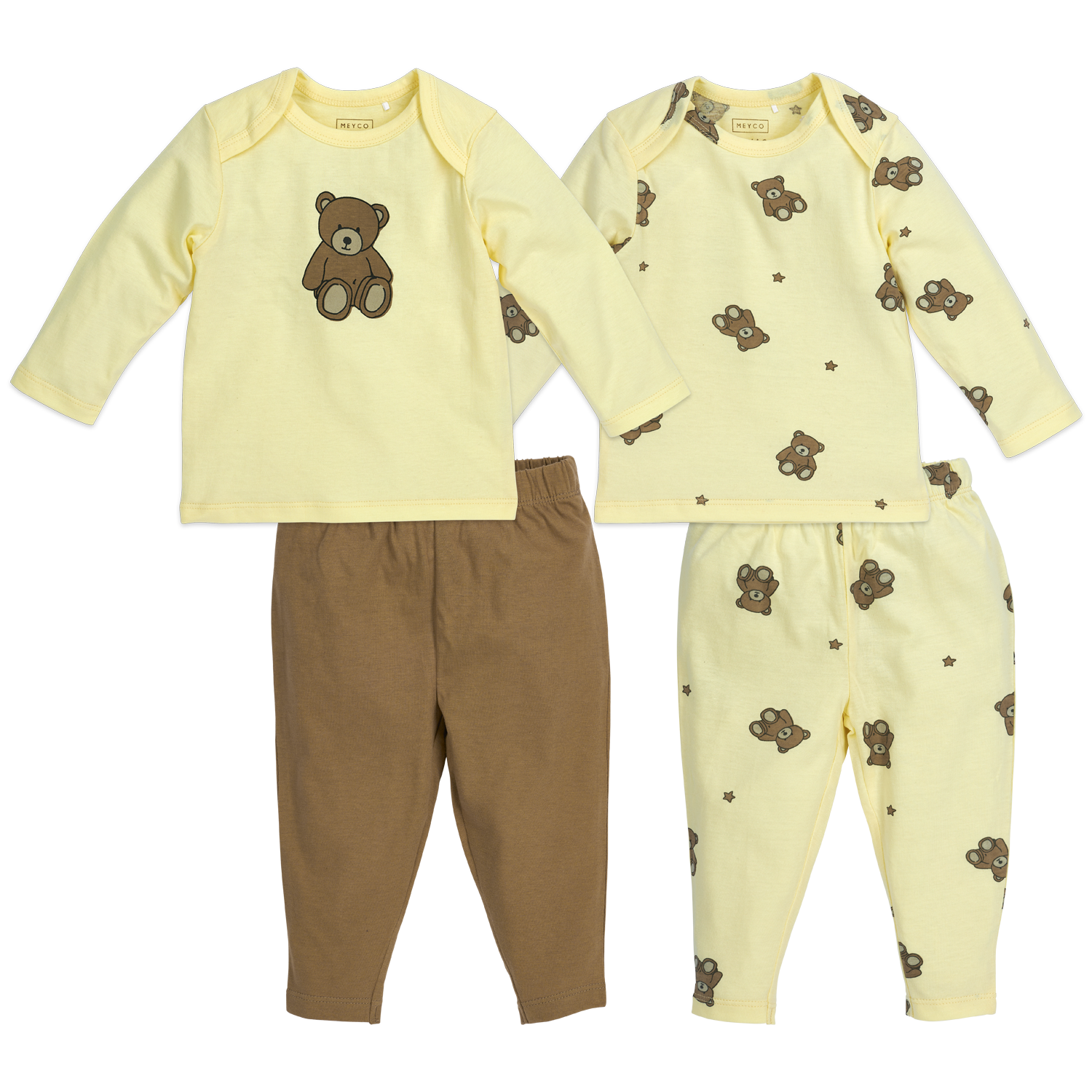 Baby Pyjama - Teddy Bear Soft Yellow