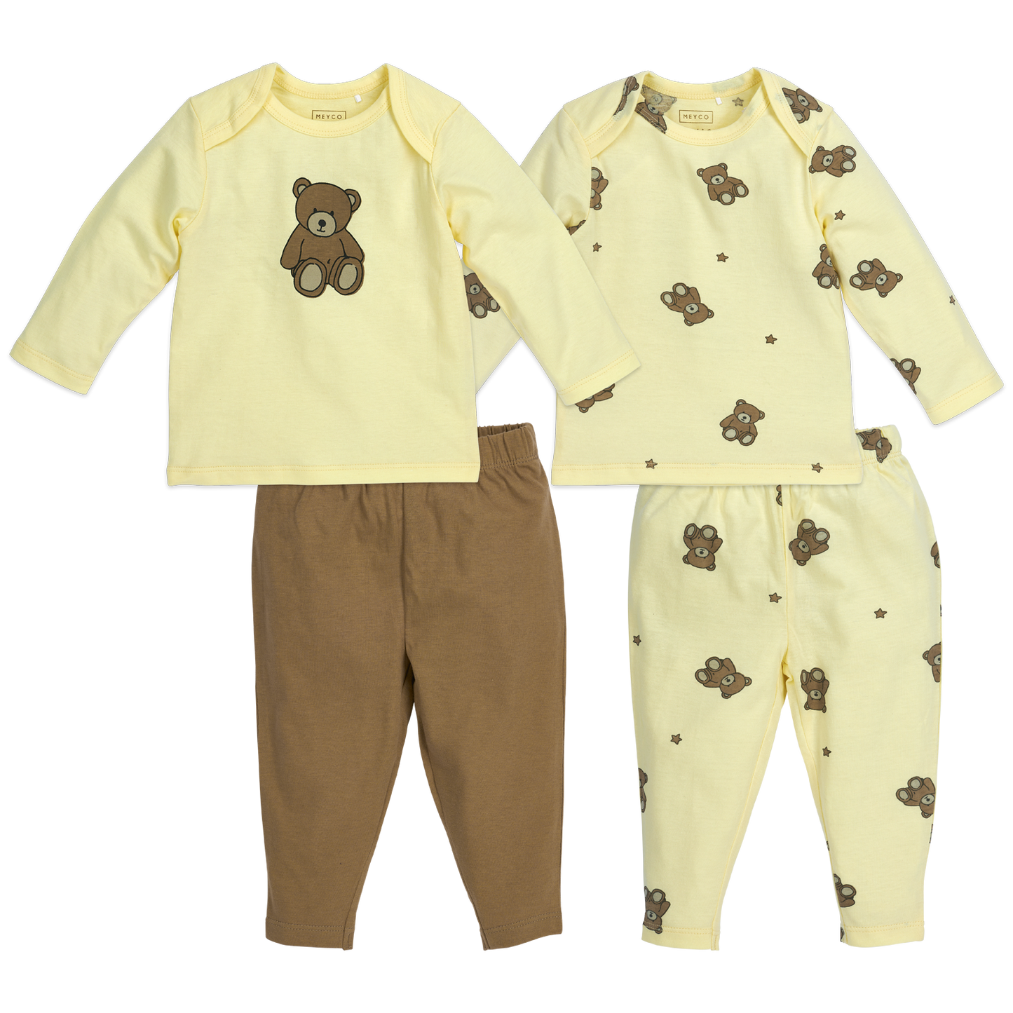 Baby Pyjama - Teddy Bear Soft Yellow