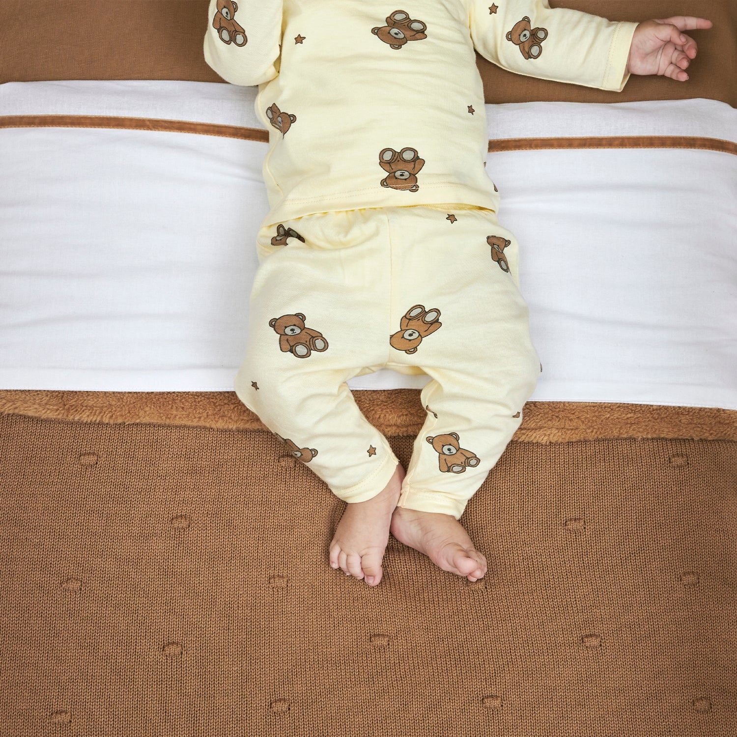 Baby Pyjama - Teddy Bear Soft Yellow