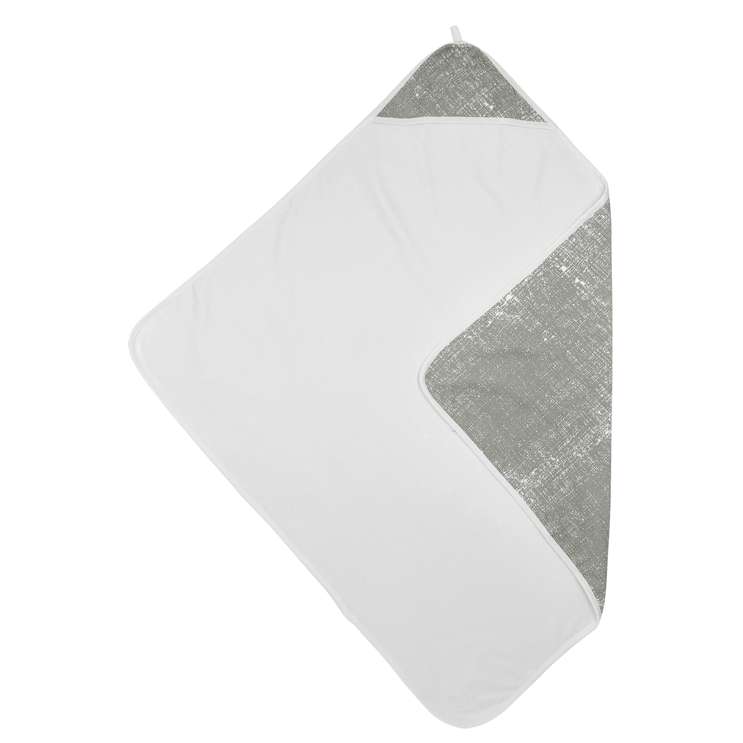 Kapuzentuch interlock jersey - Fine Lines Light Grey