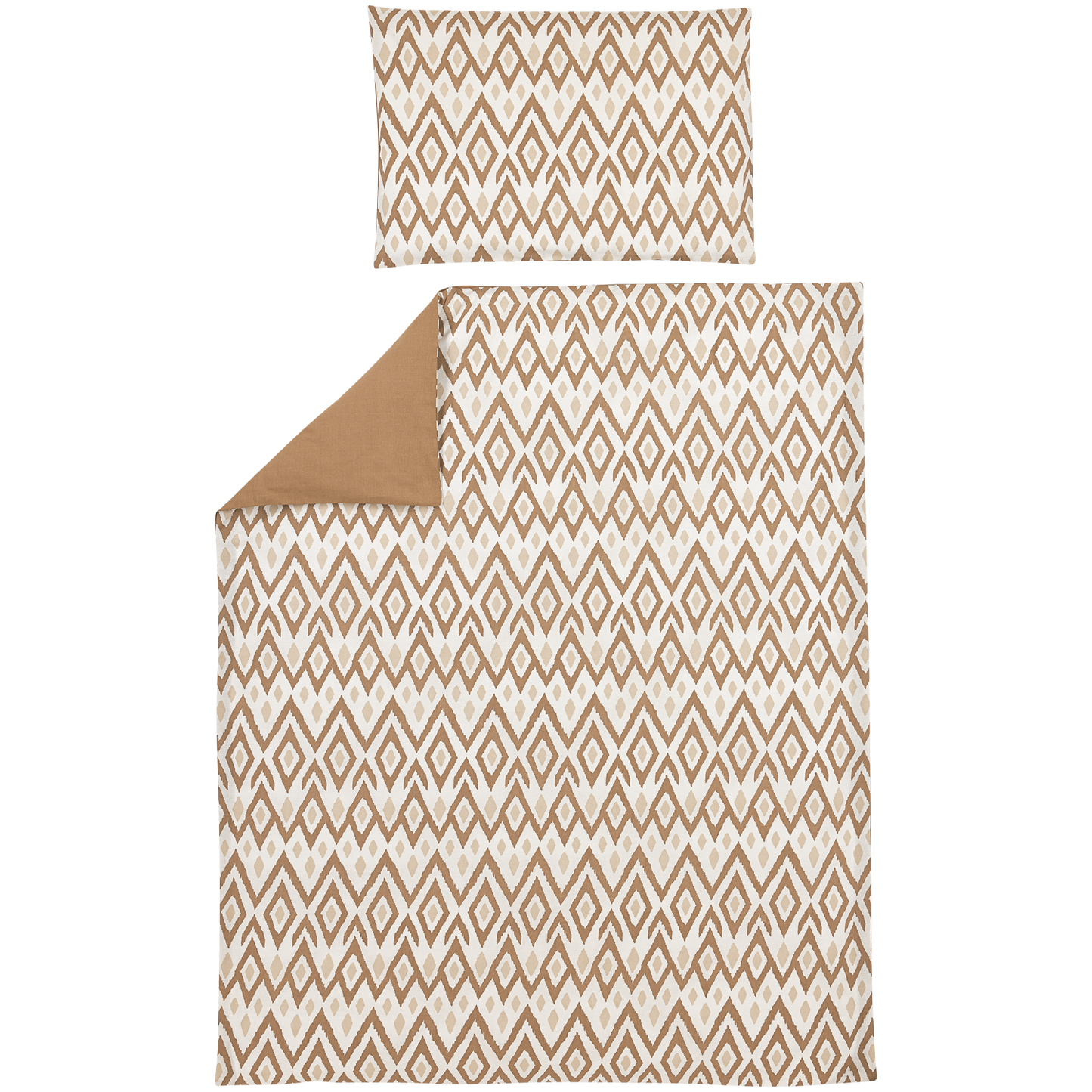 Dekbedovertrek - Ikat Sand/Toffee