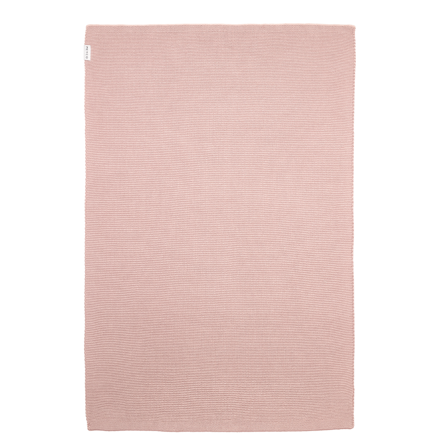 Deken gebreid Stripe - Woodrose/Soft pink