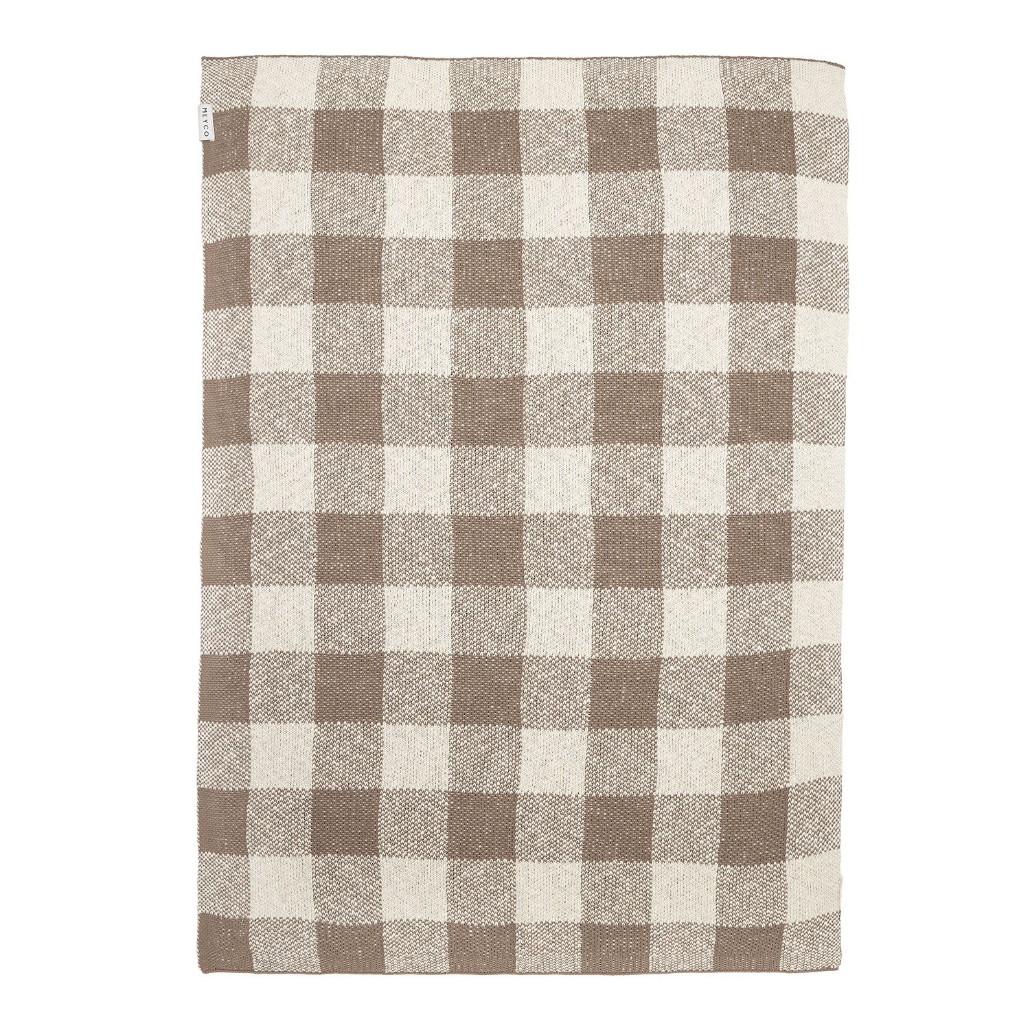 Deken gebreid Block - Dark Taupe