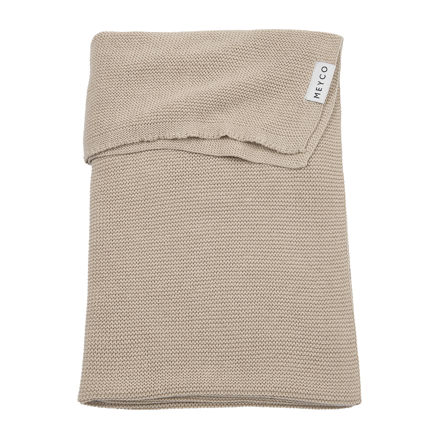 Deken gebreid Basic - Sand