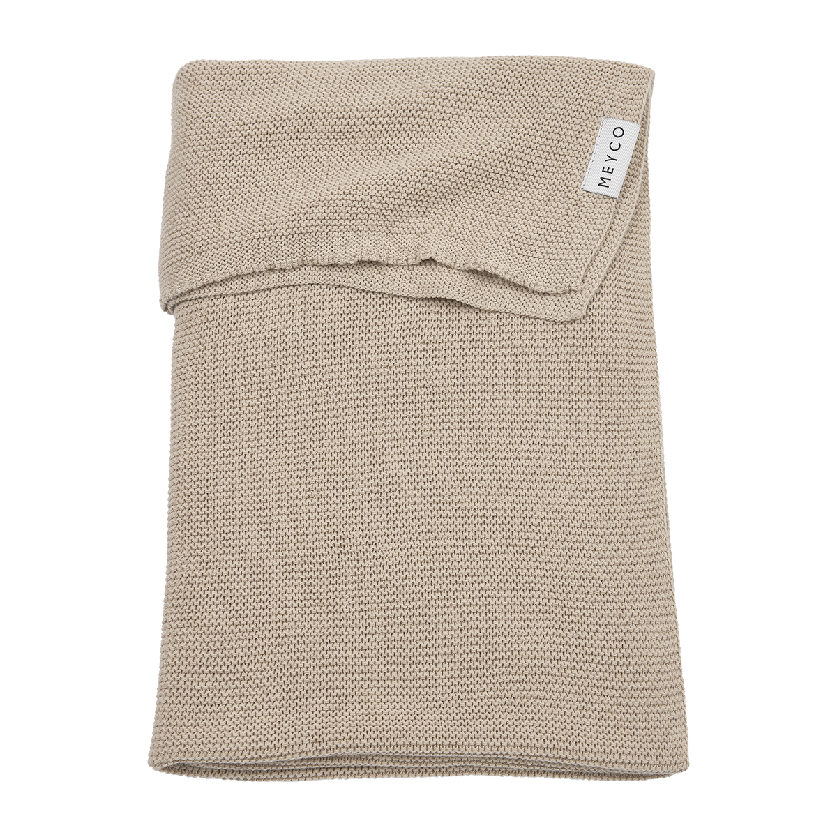 Deken gebreid Basic - Sand