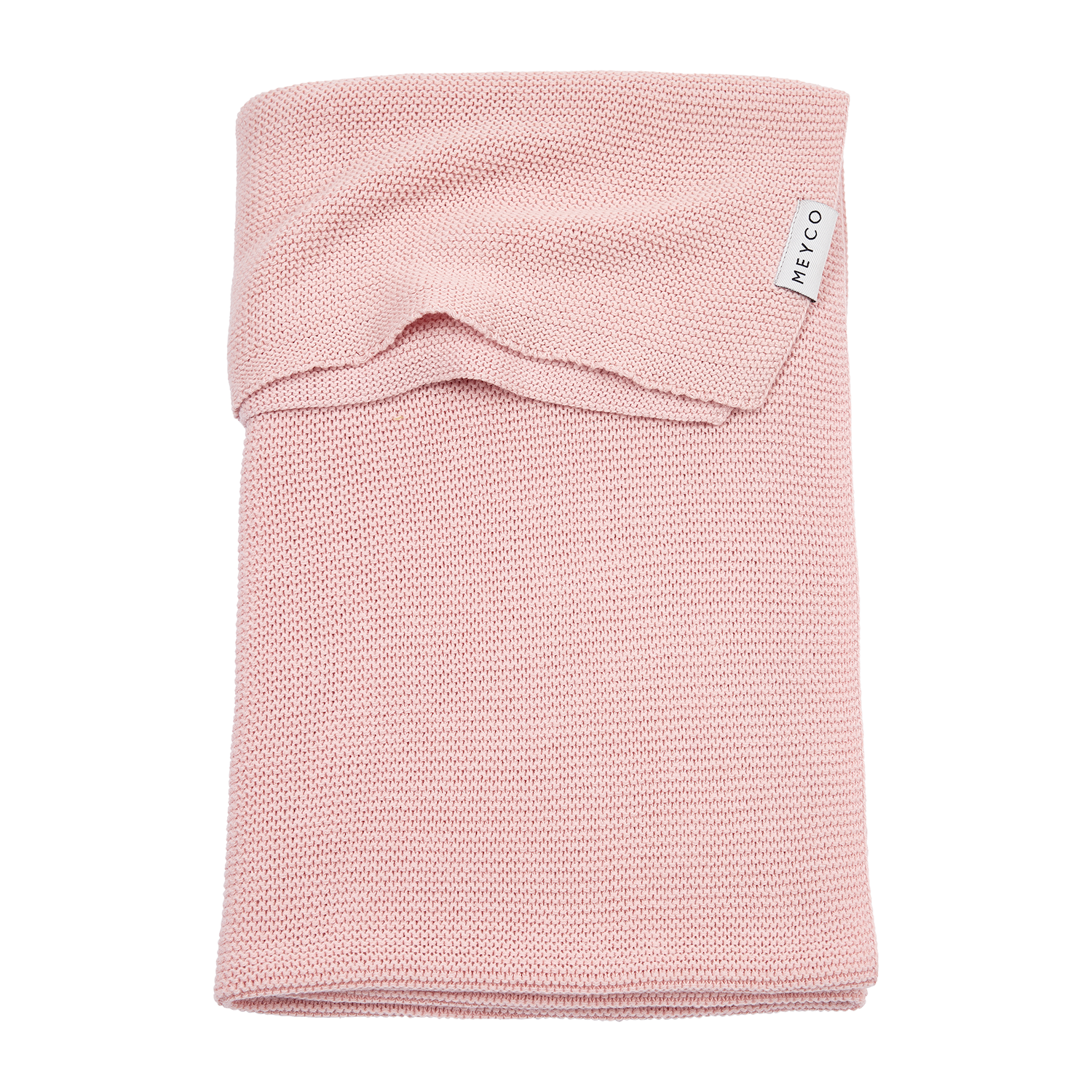 Deken gebreid Basic - Soft Pink