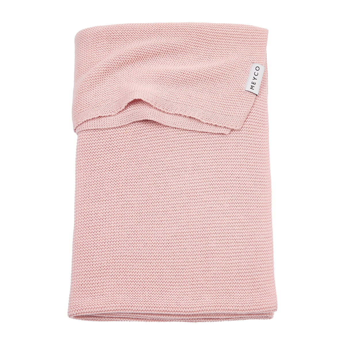 Deken gebreid Basic - Soft Pink