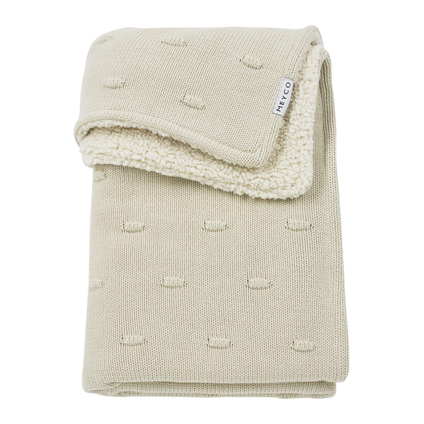 Deken Knots teddy - Soft sand