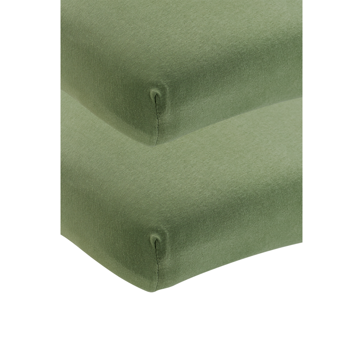 Spannbettlaken jersey - Olive Green