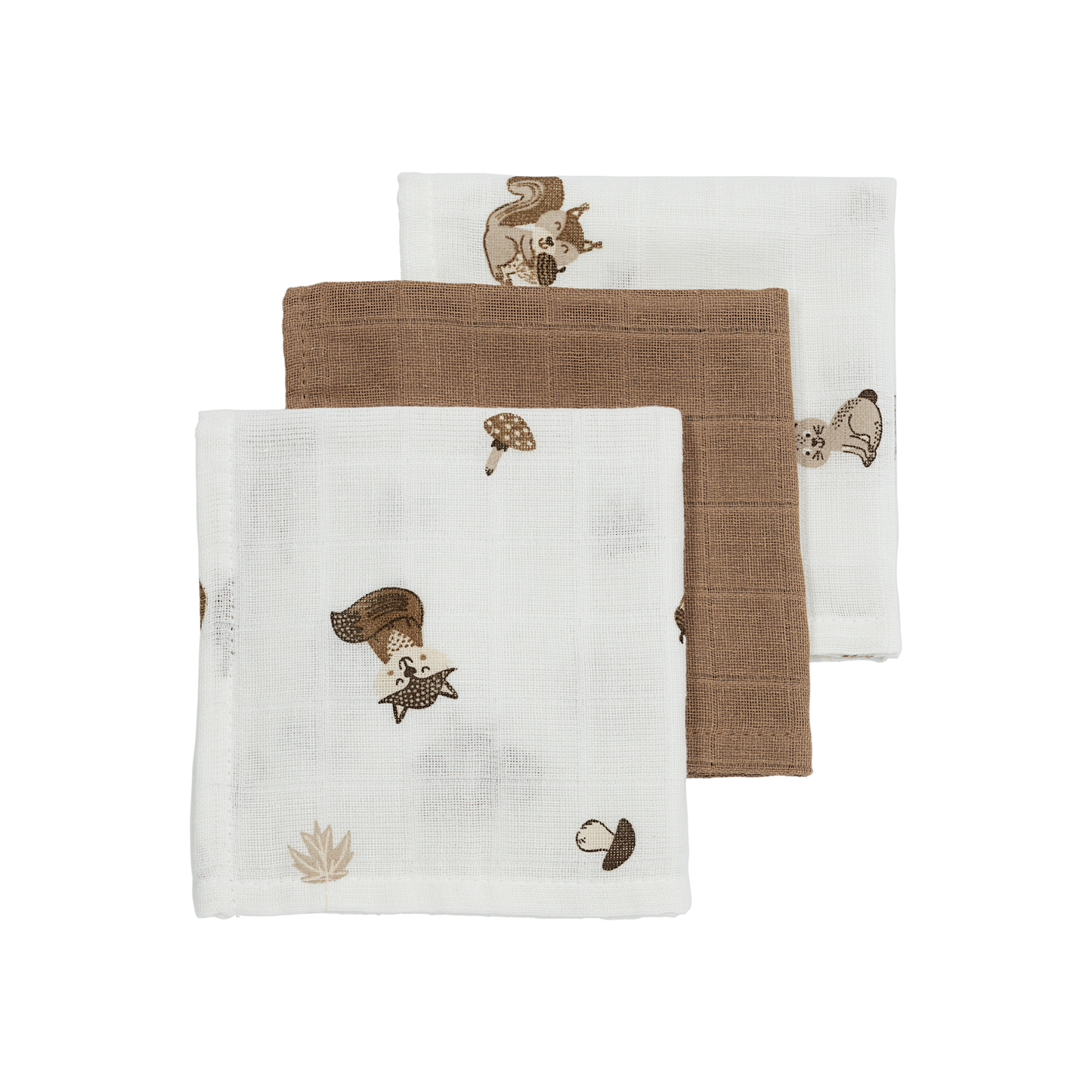 Muslin cloths - Forest Animals Toffee