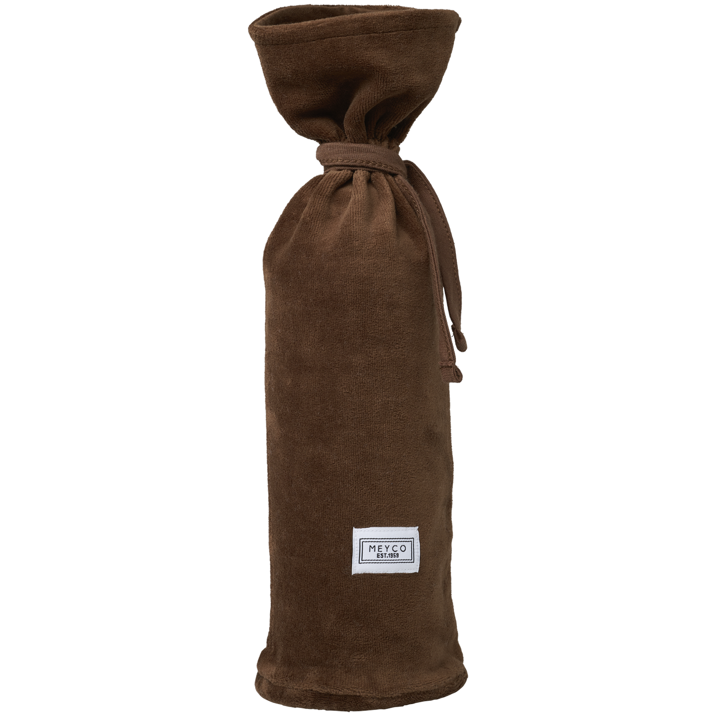 Hot water bottle cover velvet - Chocolate