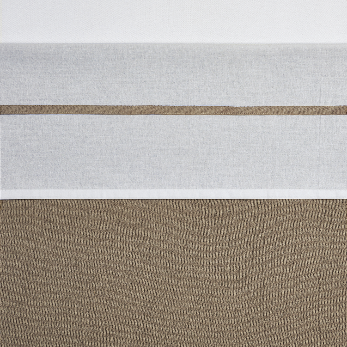Laken bies - Taupe