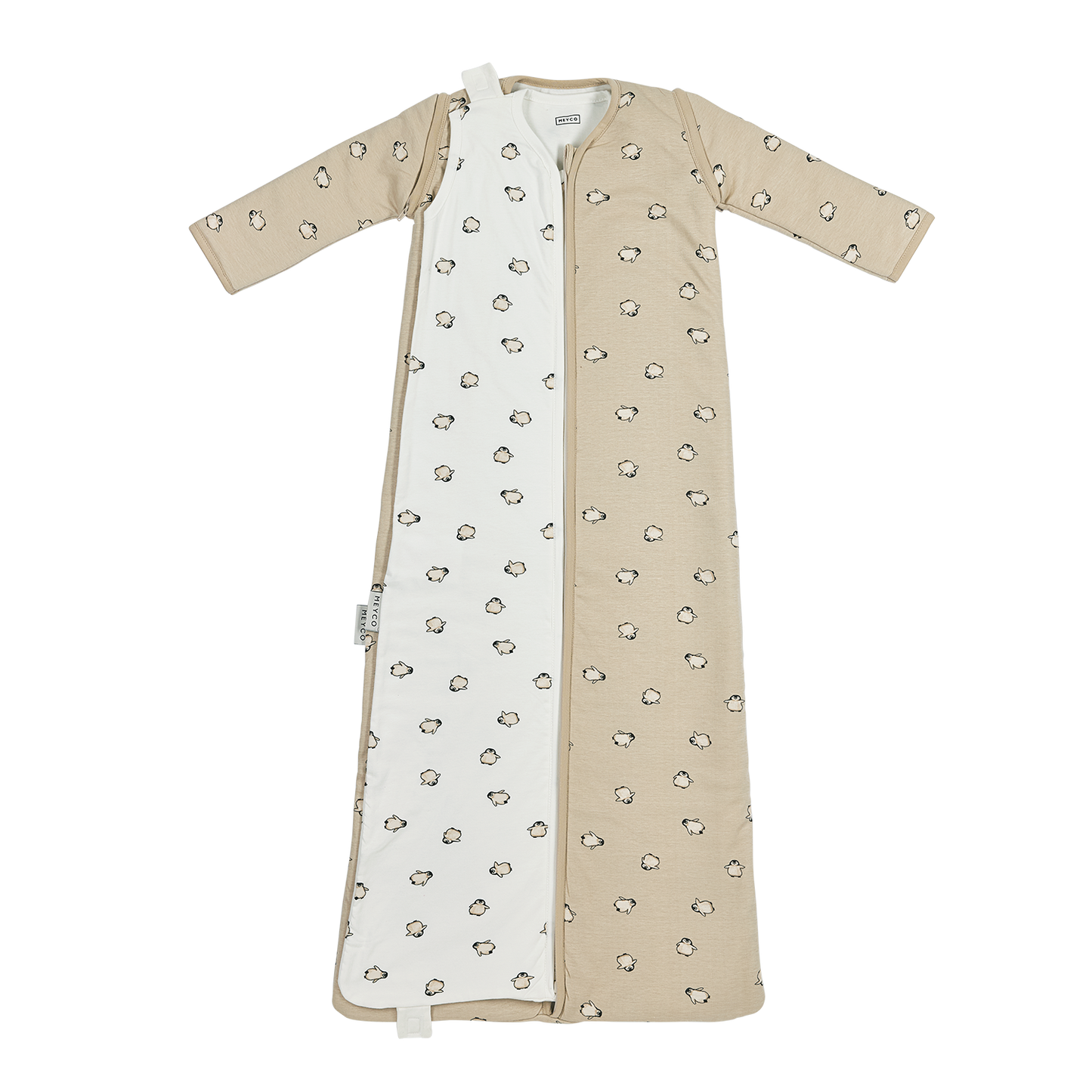 Sleeping bag 4-seasons interlock jersey - Penguin Soft sand