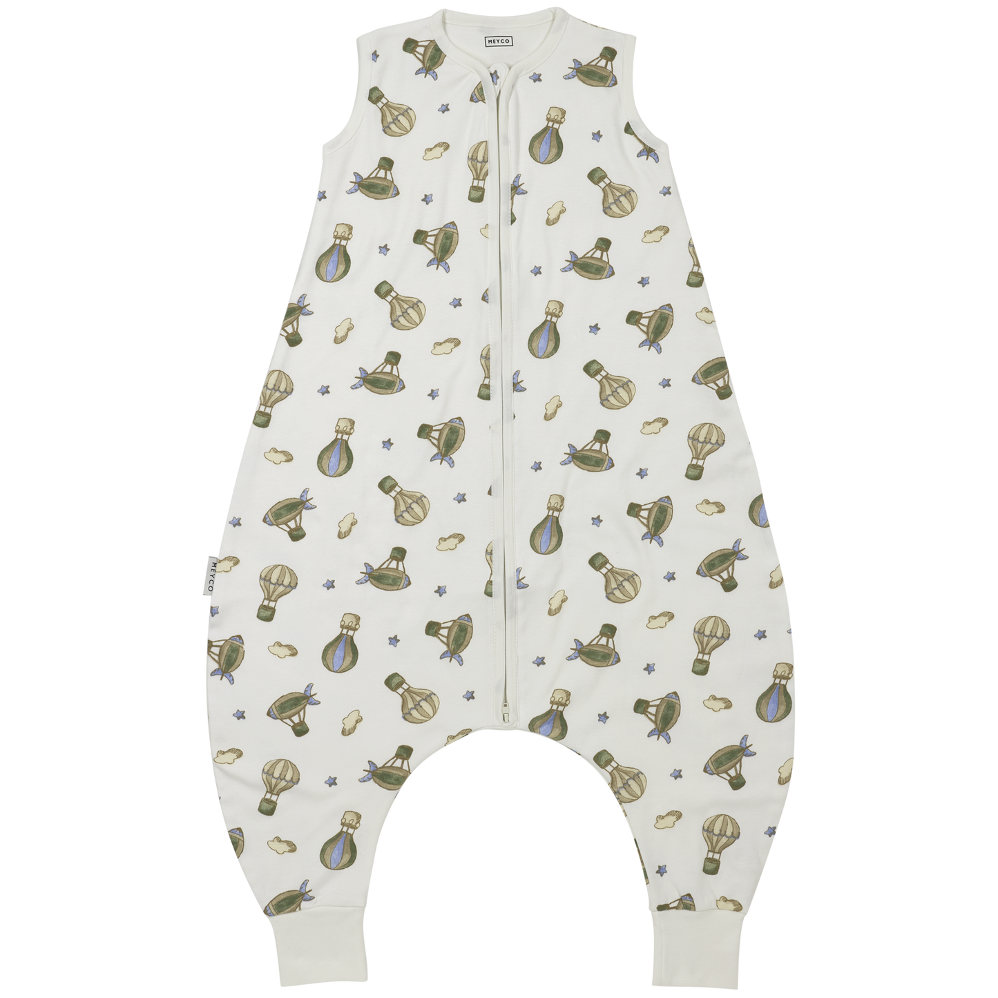 Slaapzak jumper ongevoerd interlock jersey - Air Balloons Multicolour