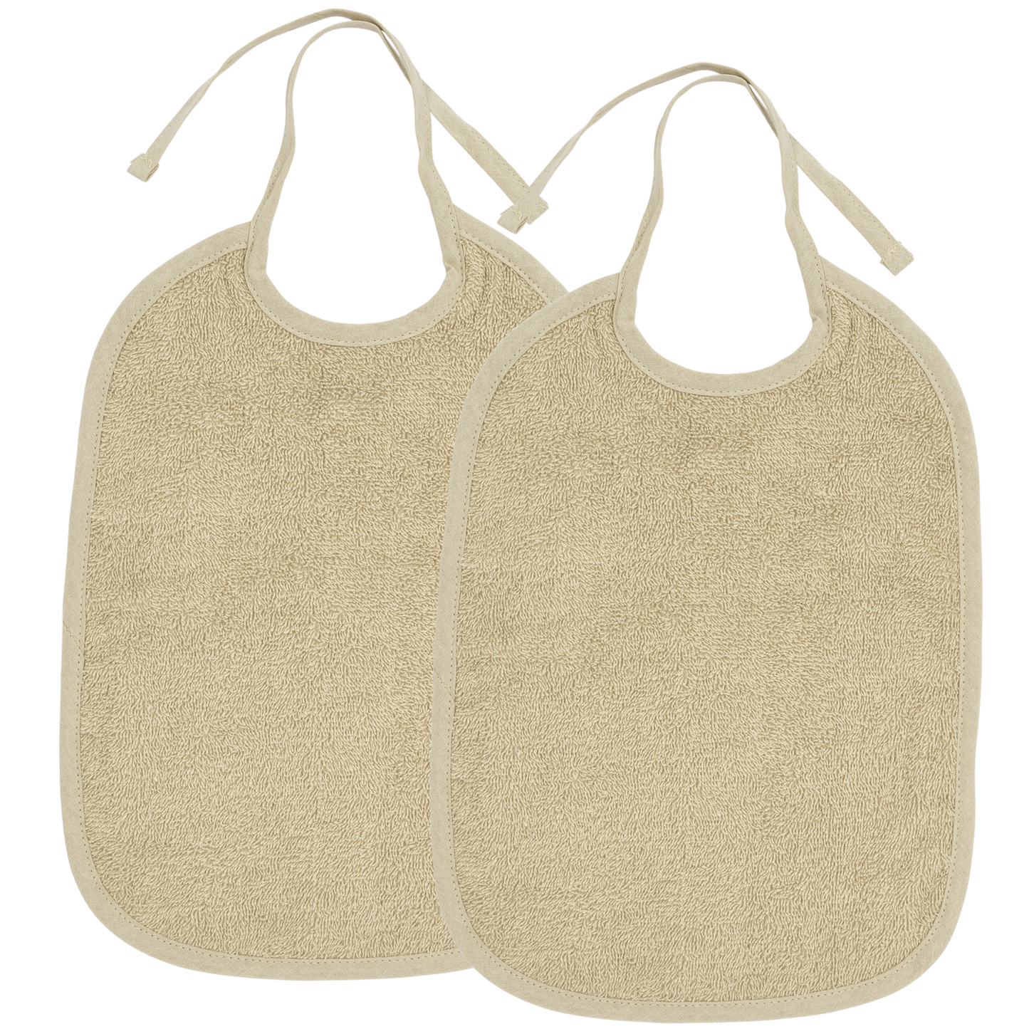 Bib with tie closure - Sand