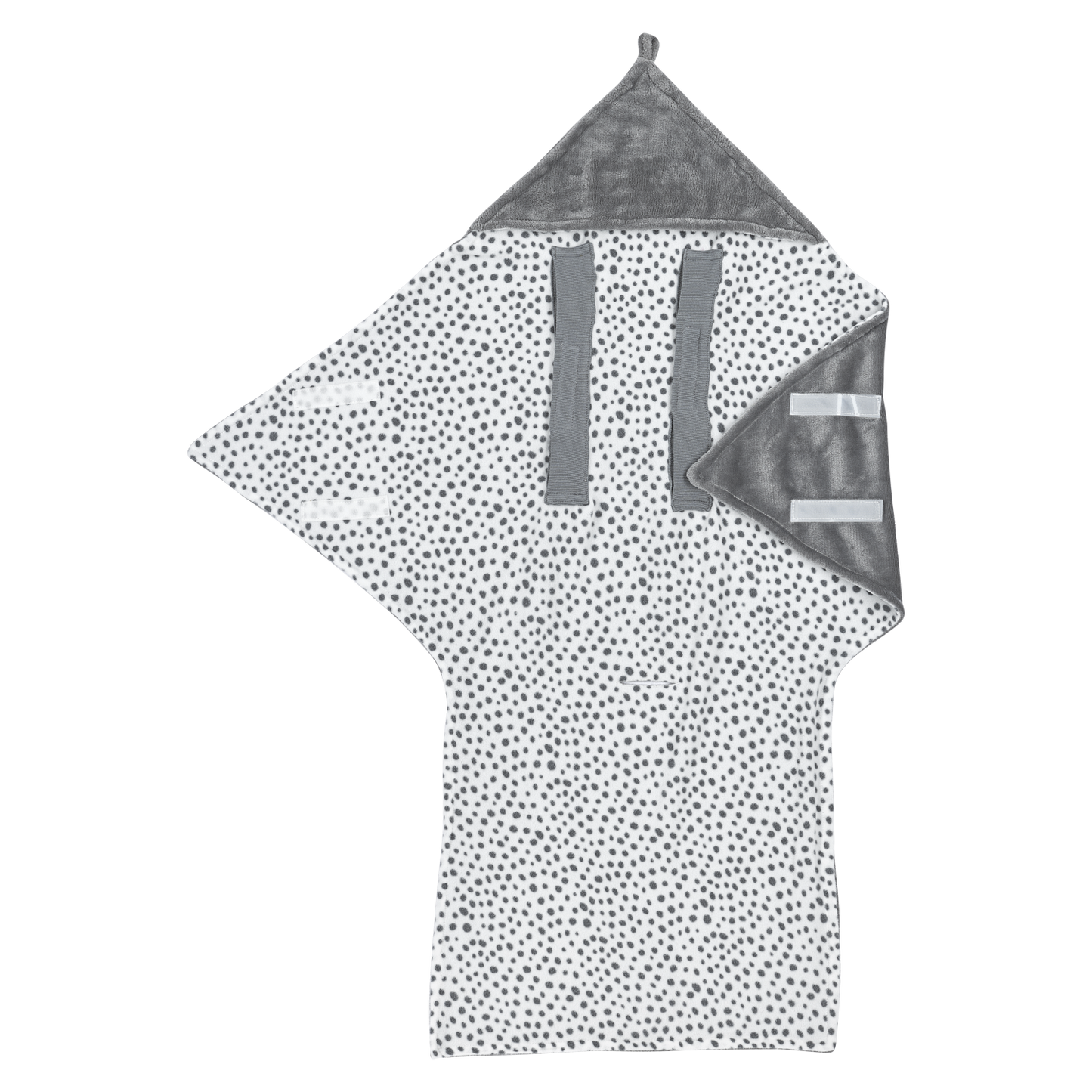 Wrap blanket fleece - Cheetah Grey