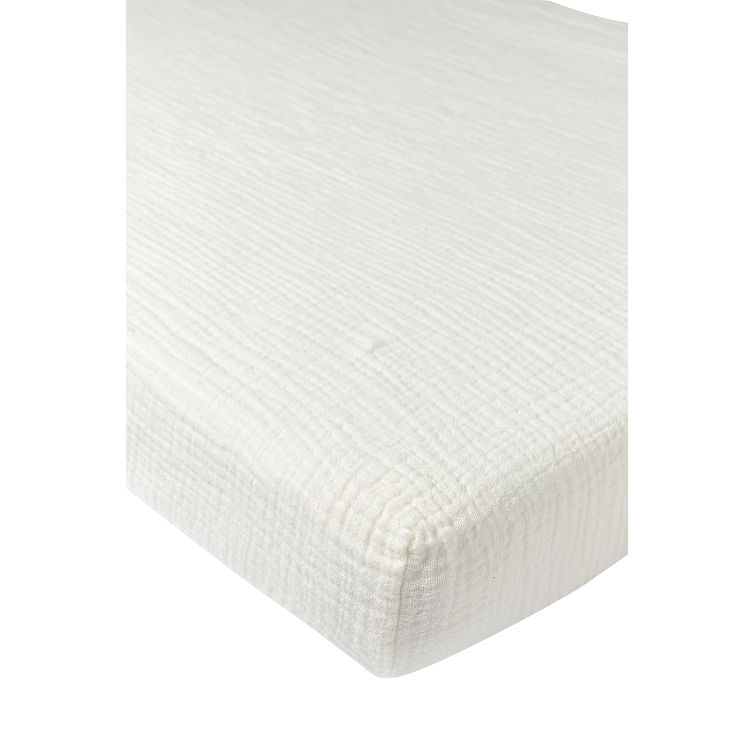 Spannbettlaken pre-washed musselin - Offwhite