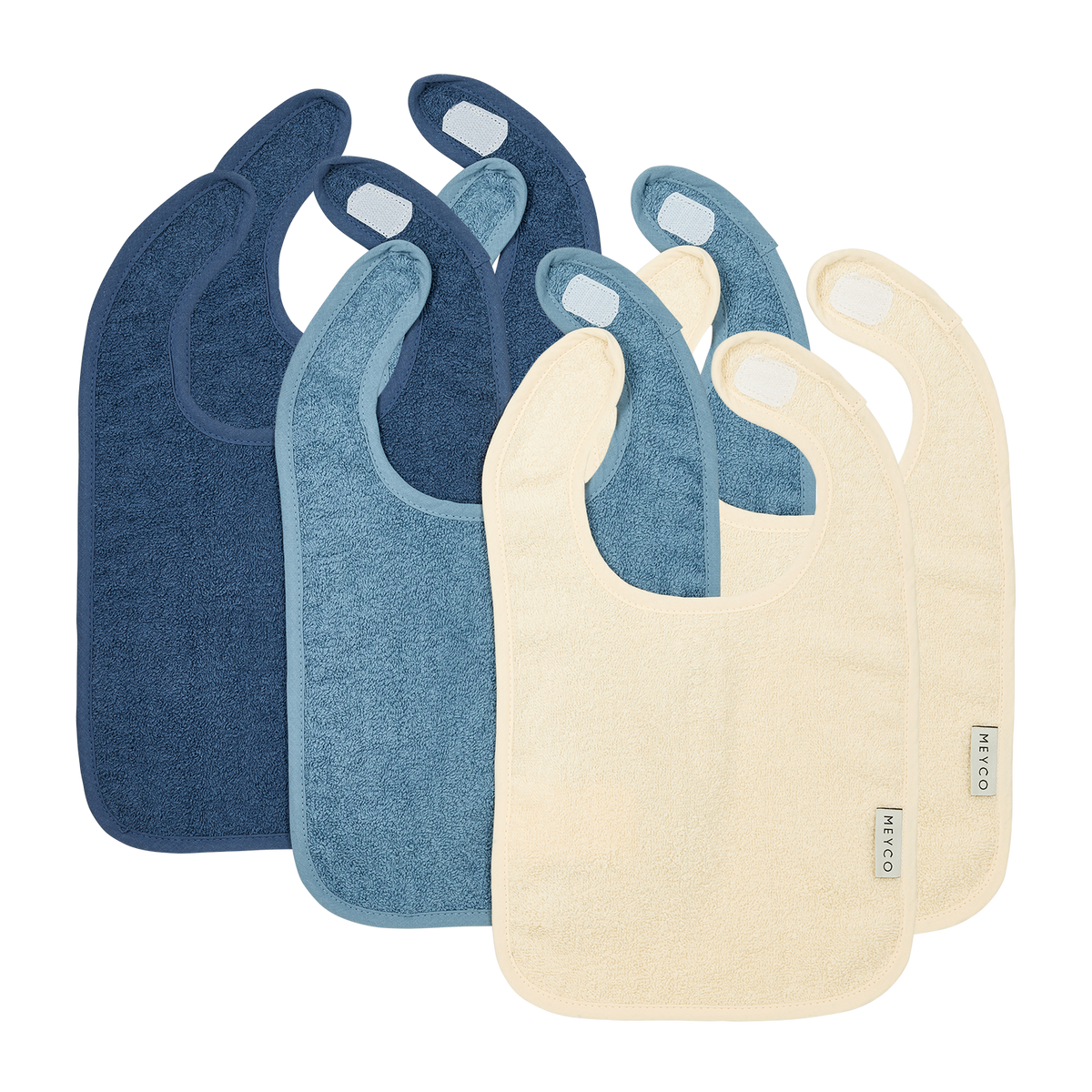 Lätzchen mit Klettverschluss - Natural/Jeans Blue/Indigo