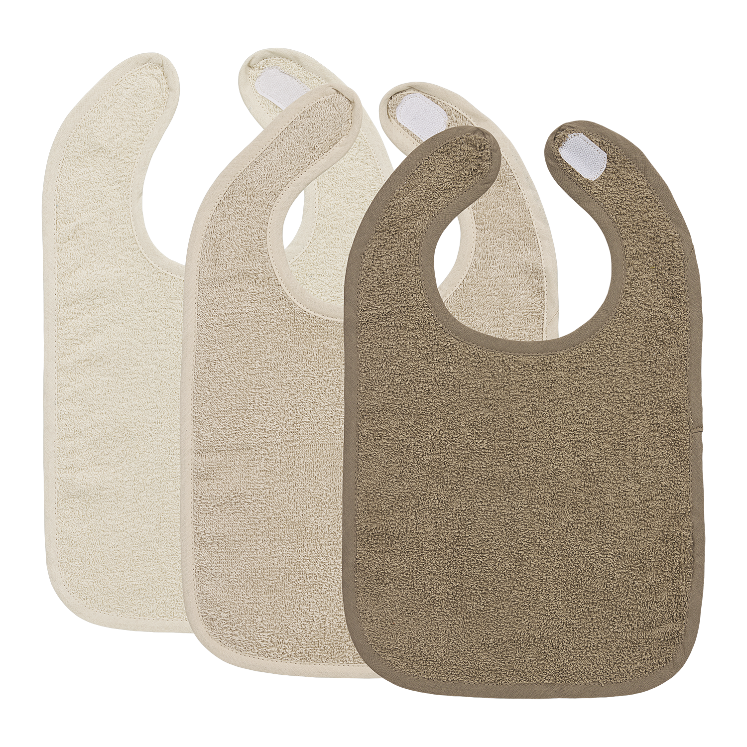 Slab klittenband badstof - Natural/Soft Sand/Taupe