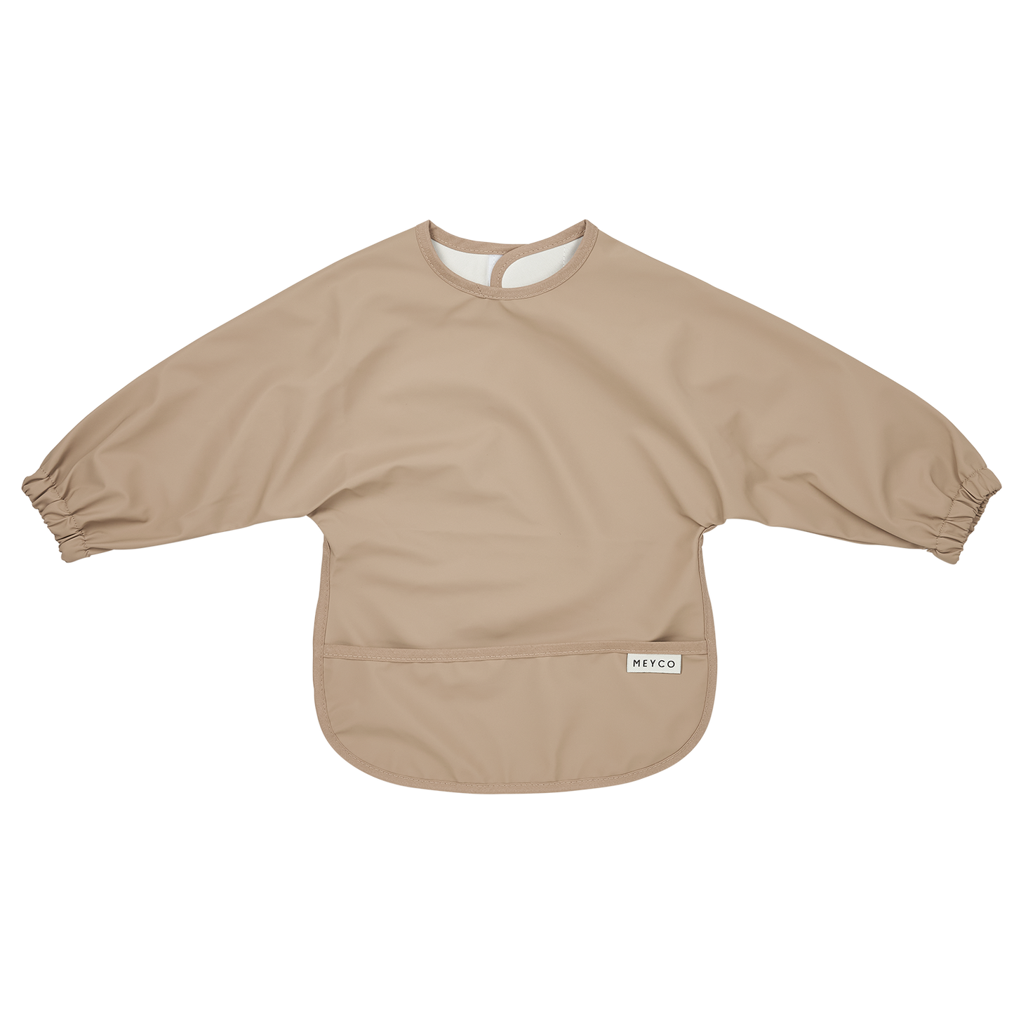 Bib with sleeves - Taupe