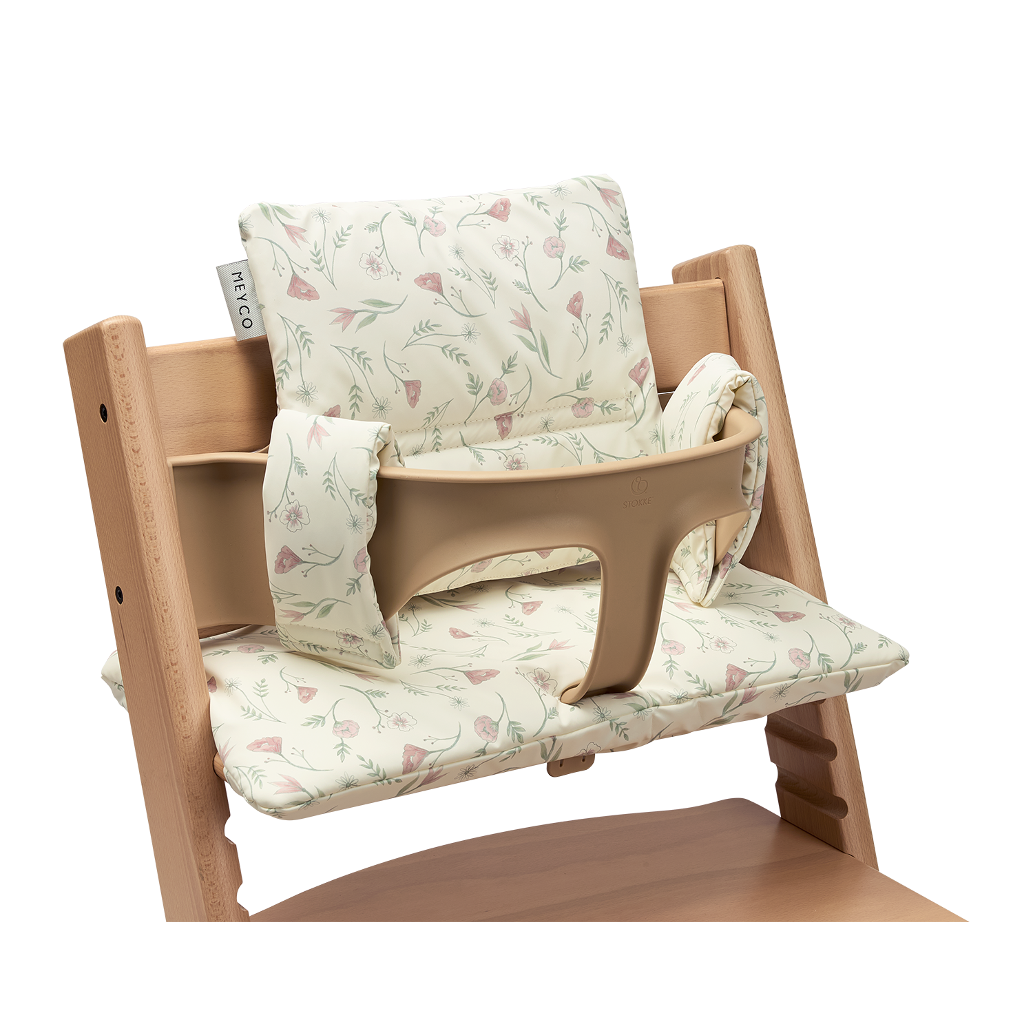 Highchair cushion for growth chair - Flower Multicolour