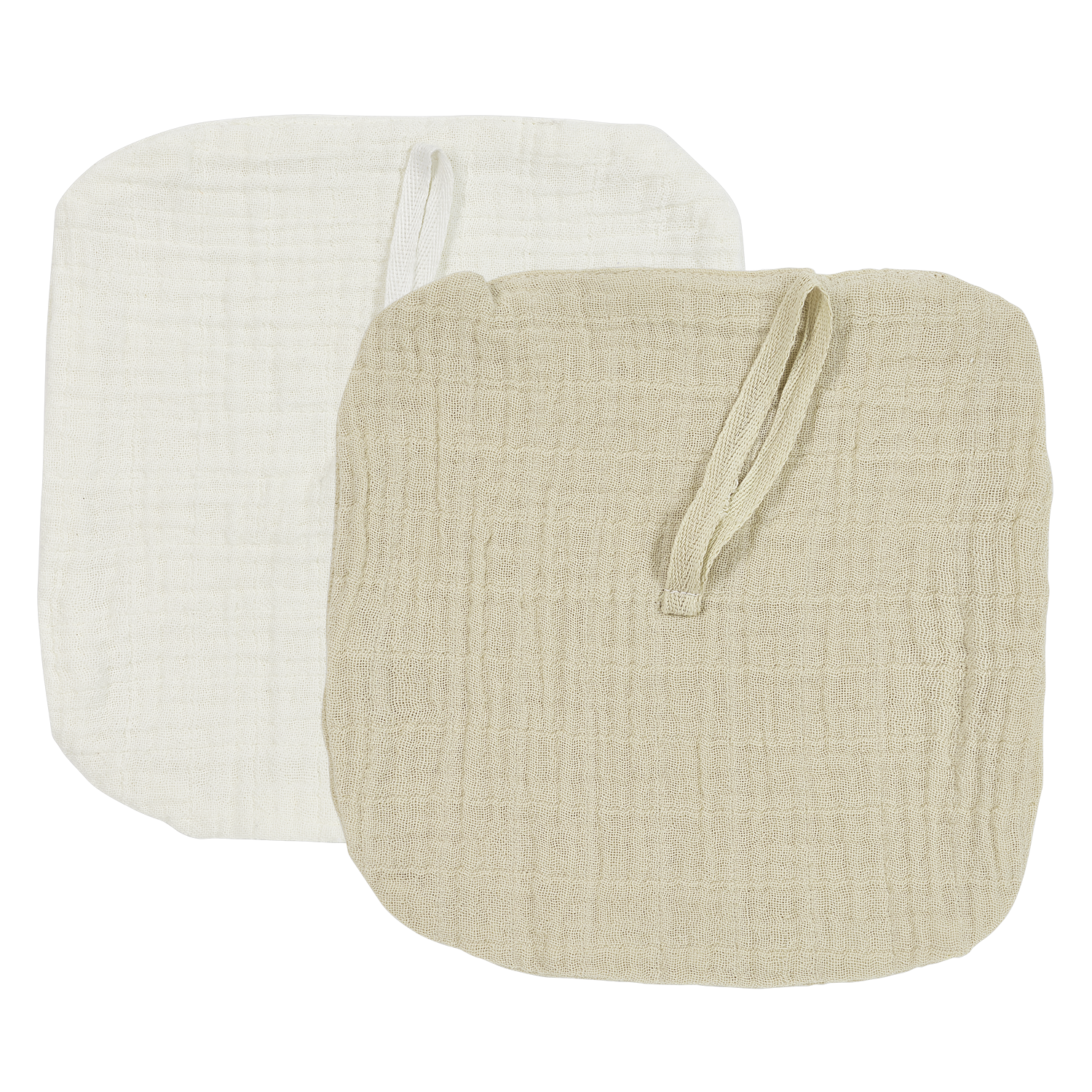 Pacifier cloth pre-washed muslin - Natural/Soft Sand