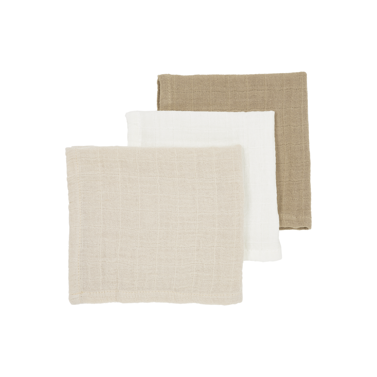 Musselin windeln pre-washed musselin - Offwhite/Soft Sand/Taupe