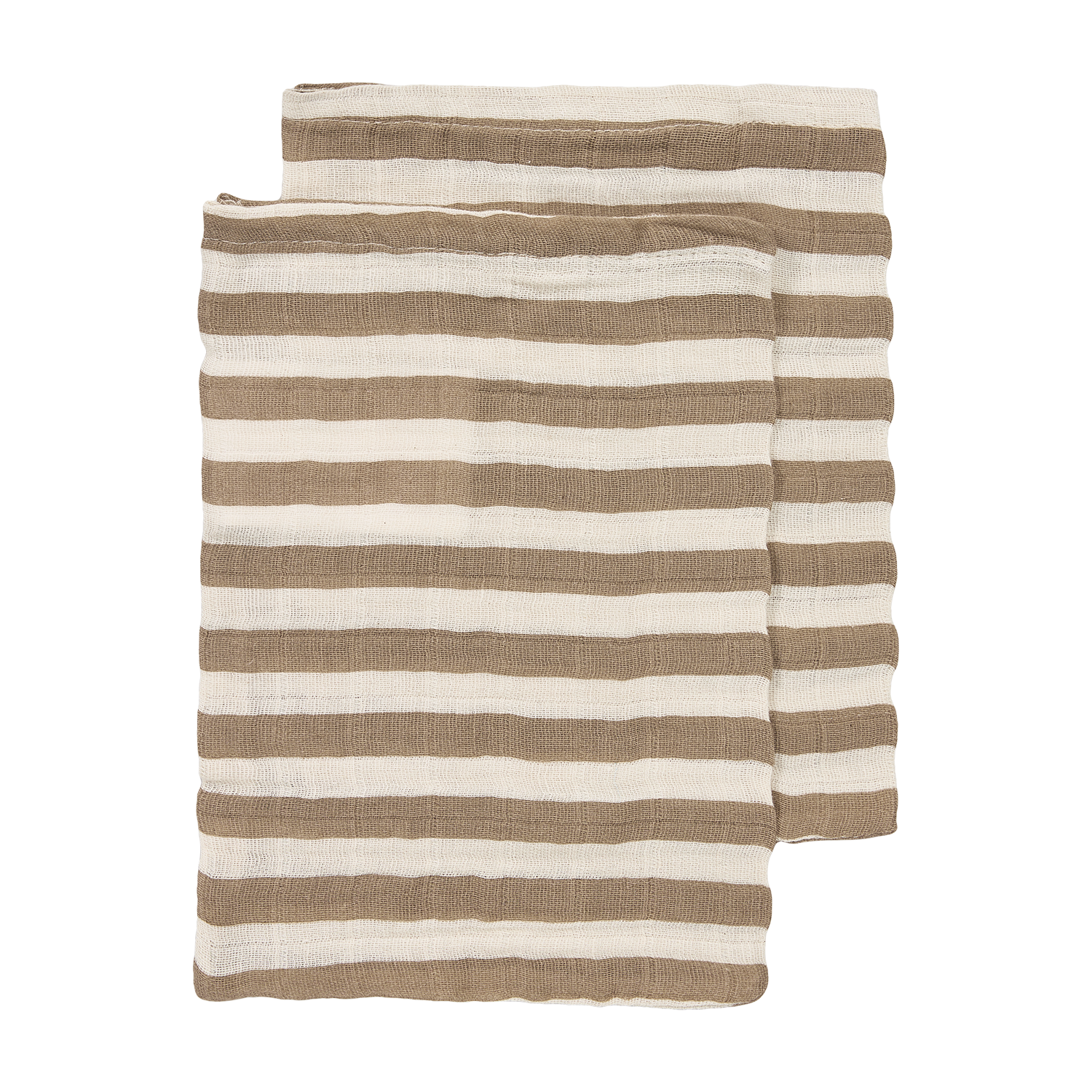 Hydrofiele doeken pre-washed - Fat Stripe Taupe