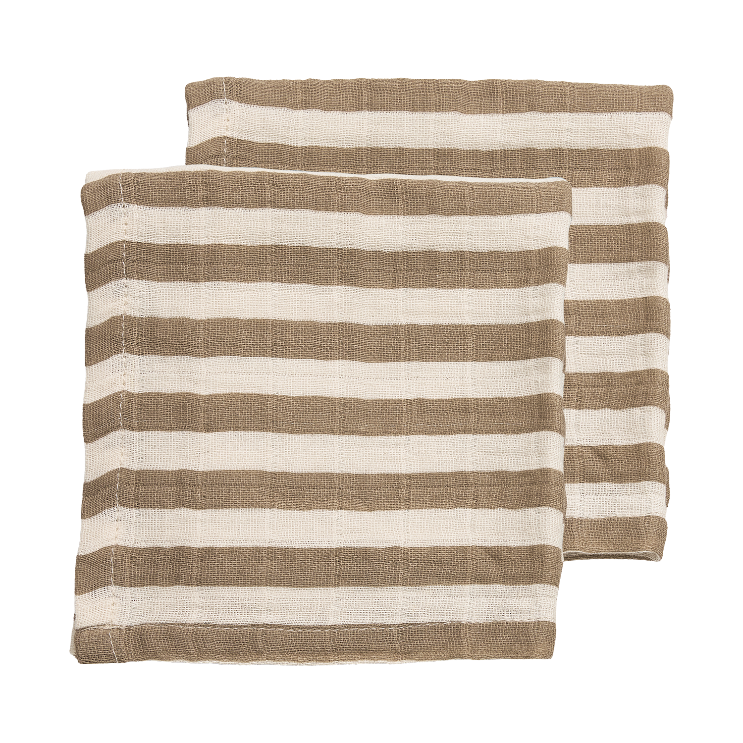 Hydrofiele doeken pre-washed - Fat Stripe Taupe