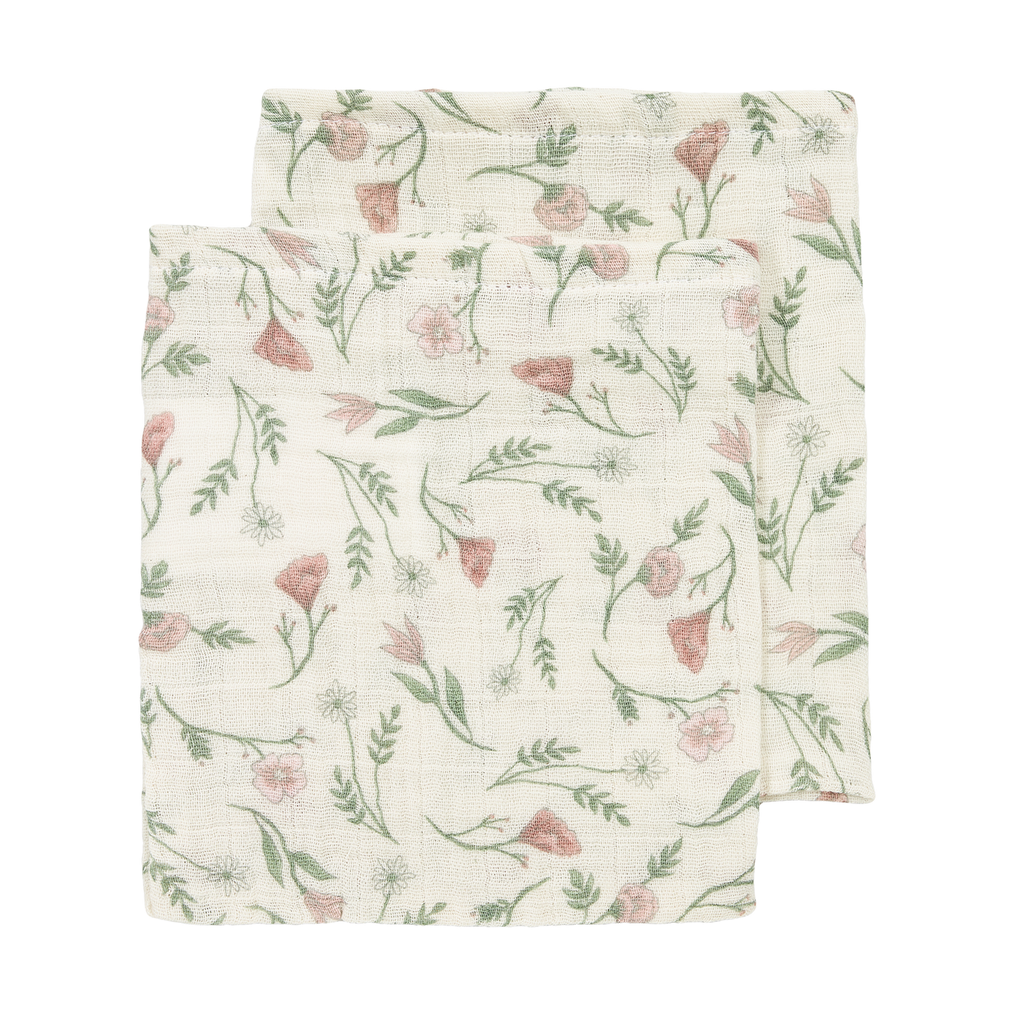 Hydrofiele doeken pre-washed - Flower Multicolour