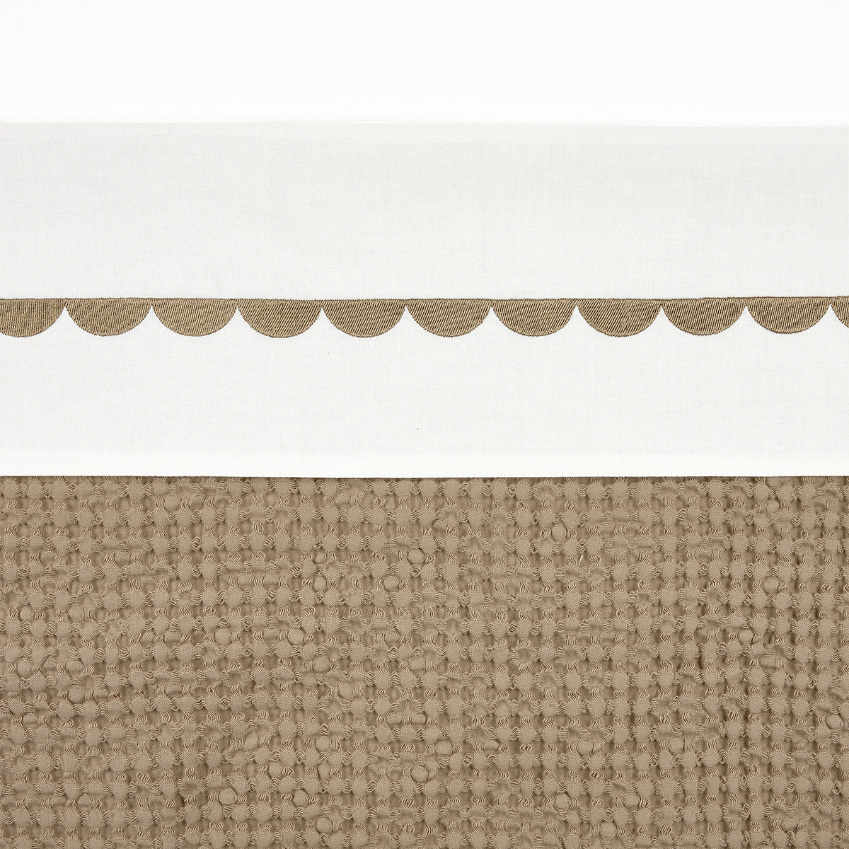 Laken borduur - Arc Taupe