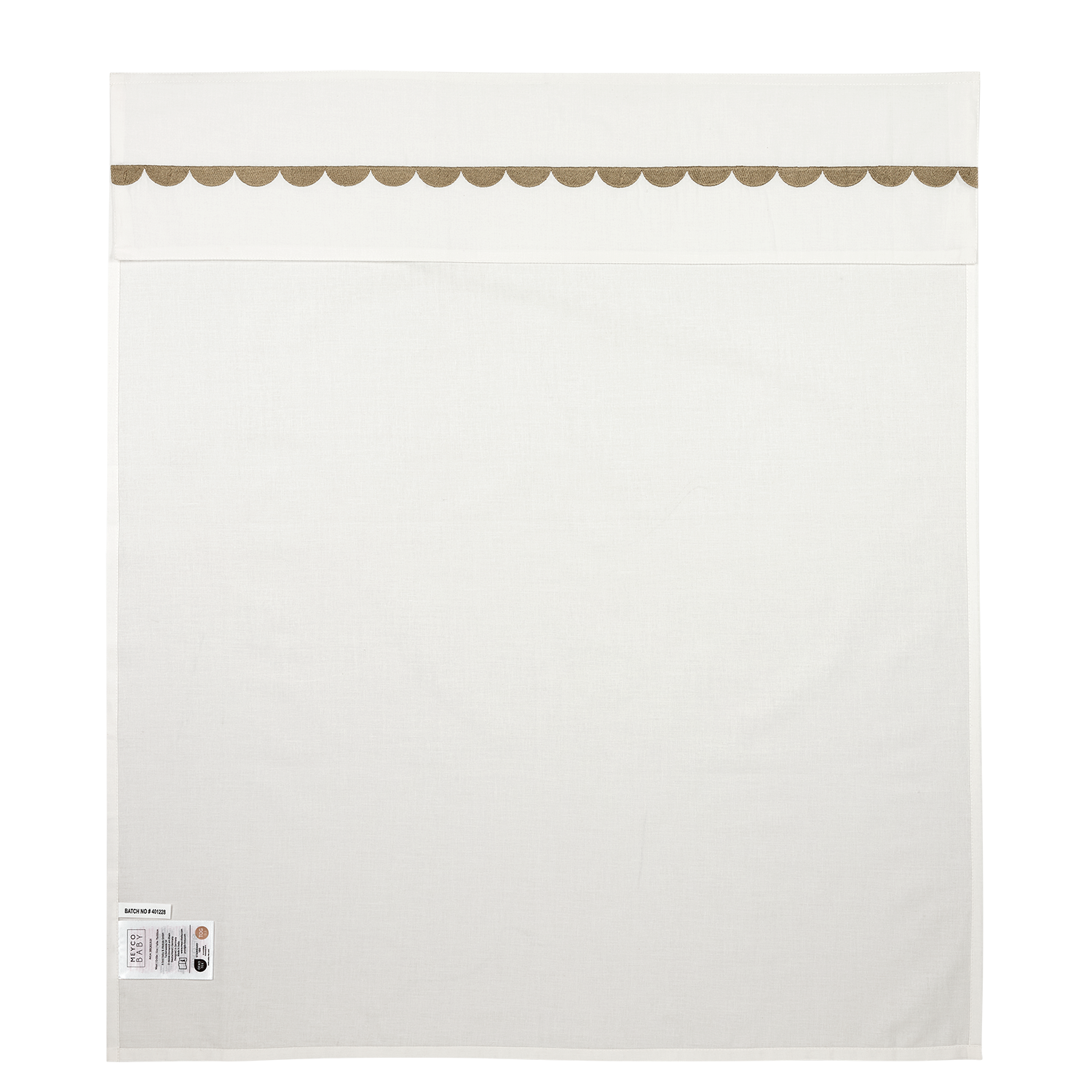 Bed sheet embroidered - Arc Taupe