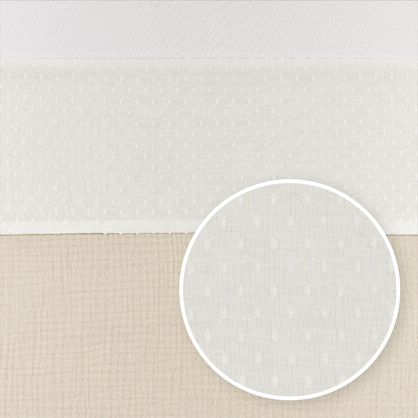 Bed sheet with cover strip