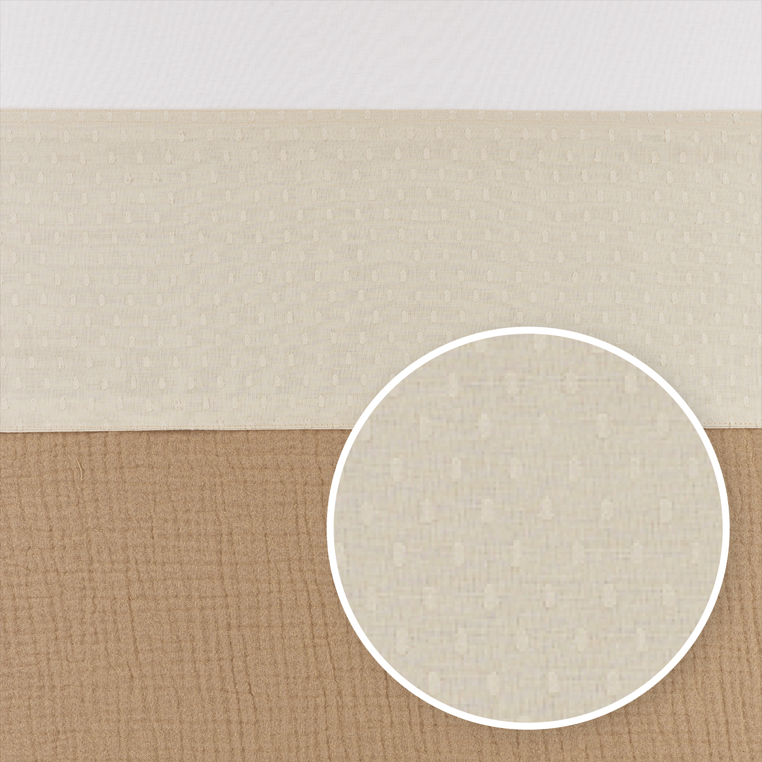 Bettlaken mit Abdeckstreifen