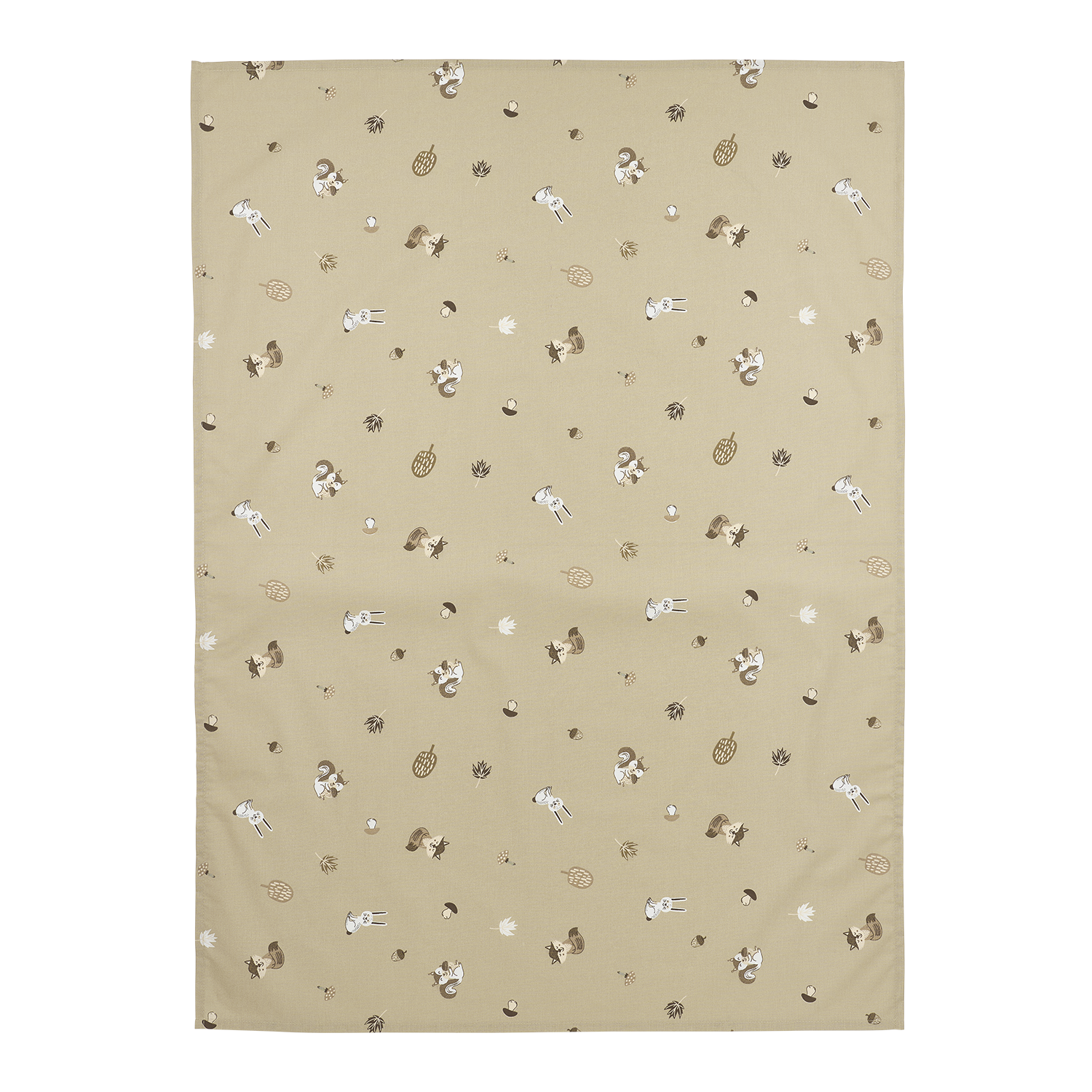 Laken allover print - Forest Animals Sand