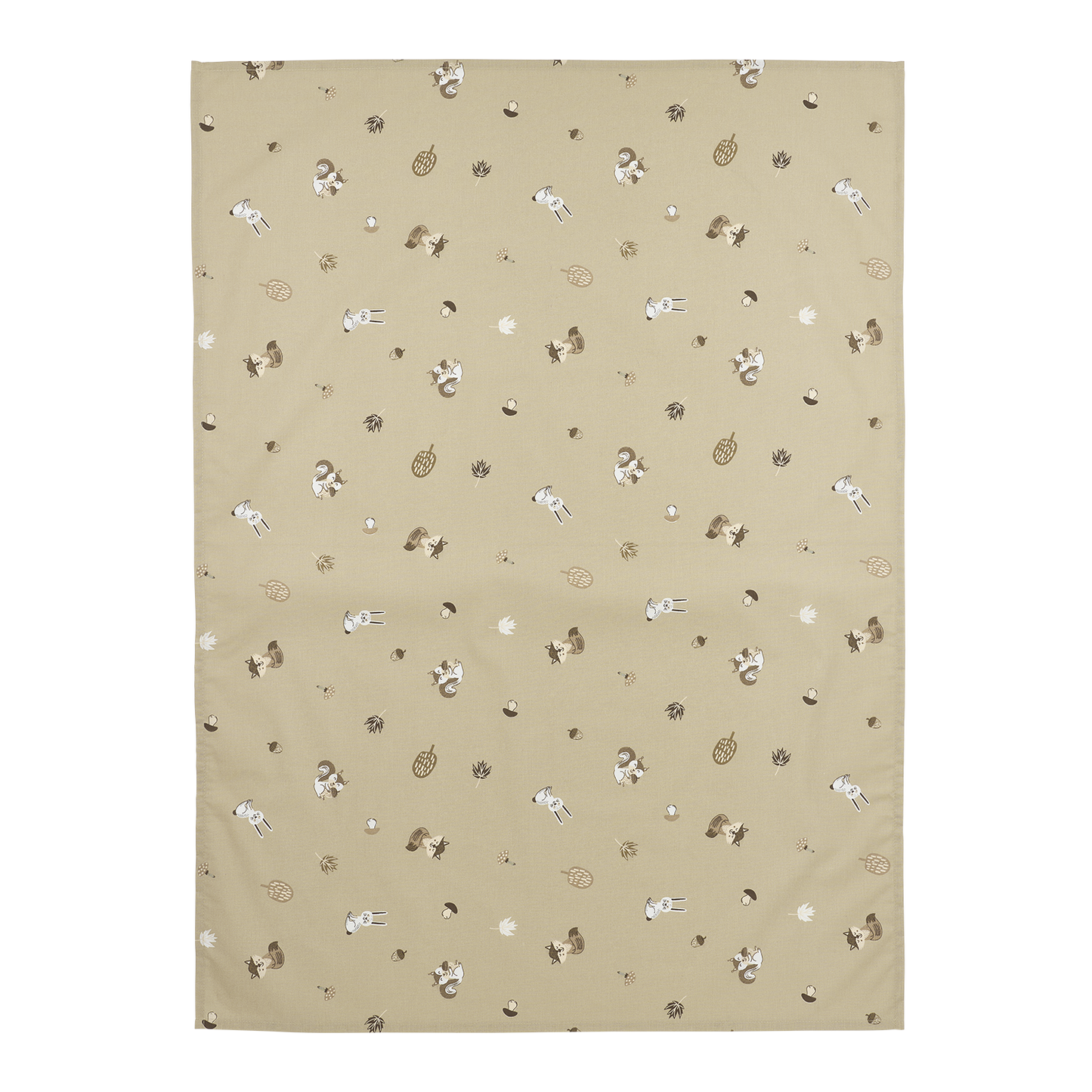 Laken allover print - Forest Animals Sand