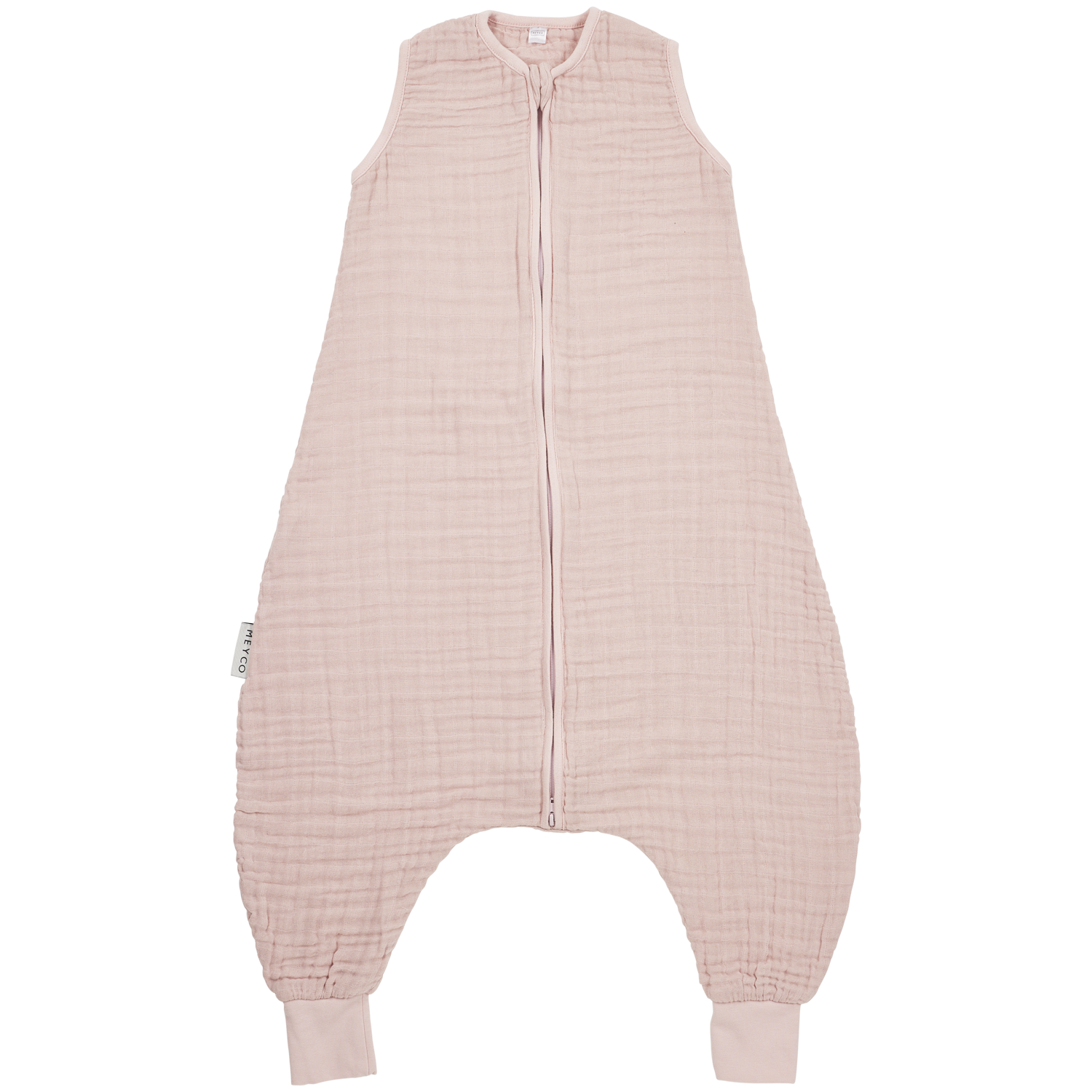 Slaapzak jumper ongevoerd pre-washed hydrofiel - Soft Pink