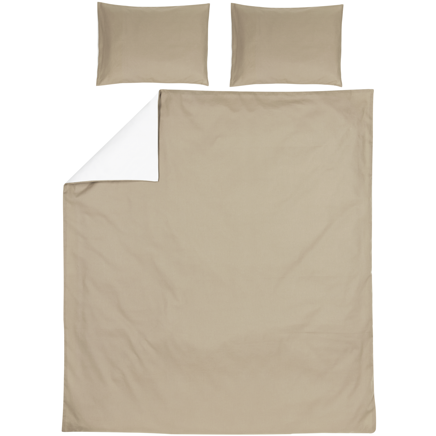 Duvet cover Home - Taupe/Offwhite