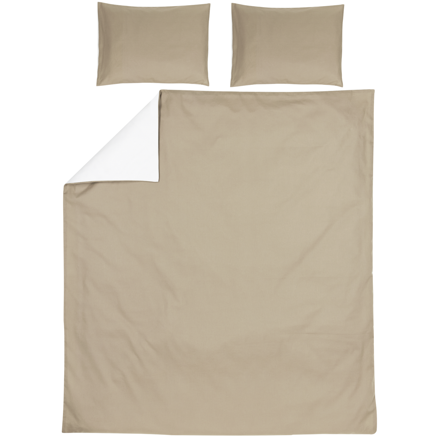 Bettbezug Home - Taupe/Offwhite