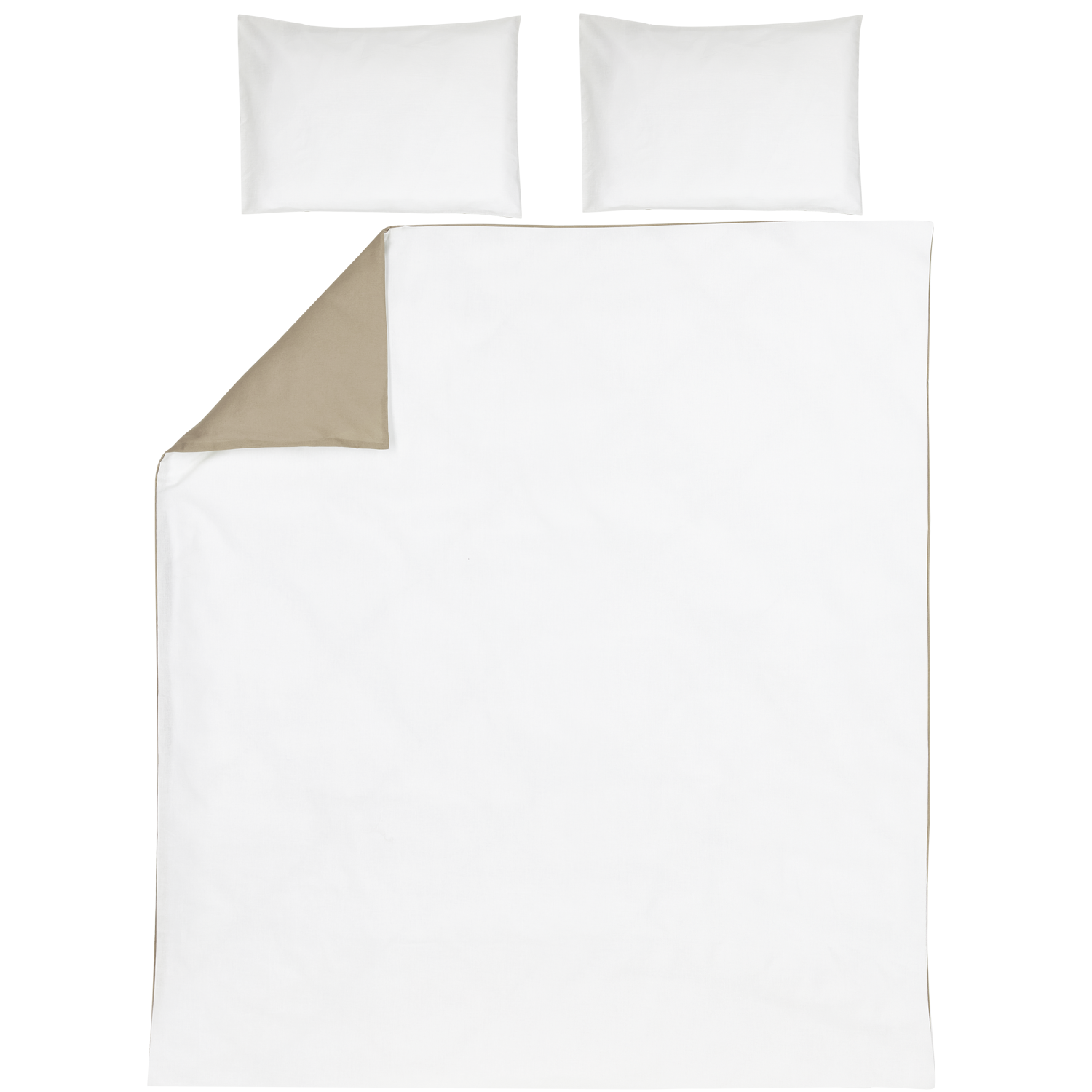 Duvet cover Home - Taupe/Offwhite