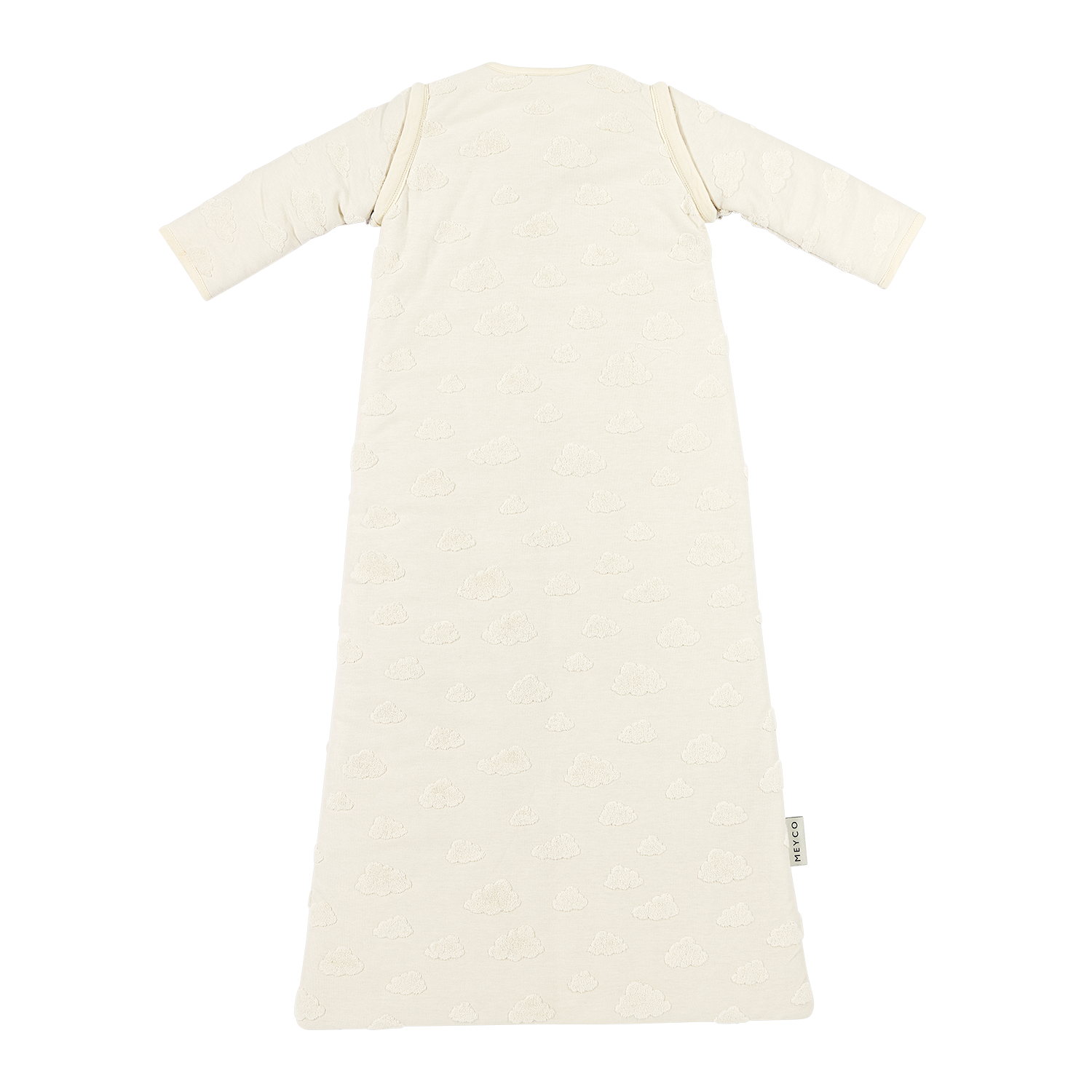 Sleeping bag with detachable sleeves jacquard terry