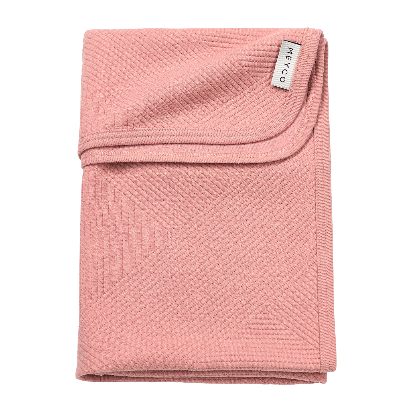 Deken gebreid jacquard - Pure Rose