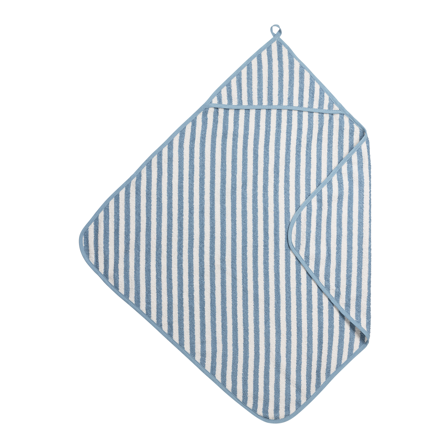 Bathcape terry jacquard - Fat Stripe Jeans Blue